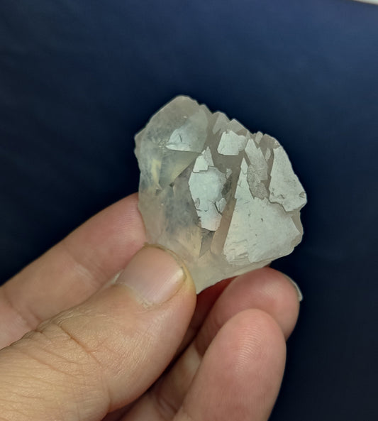 Natural terminated gwindel Quartz crystal 35 grams