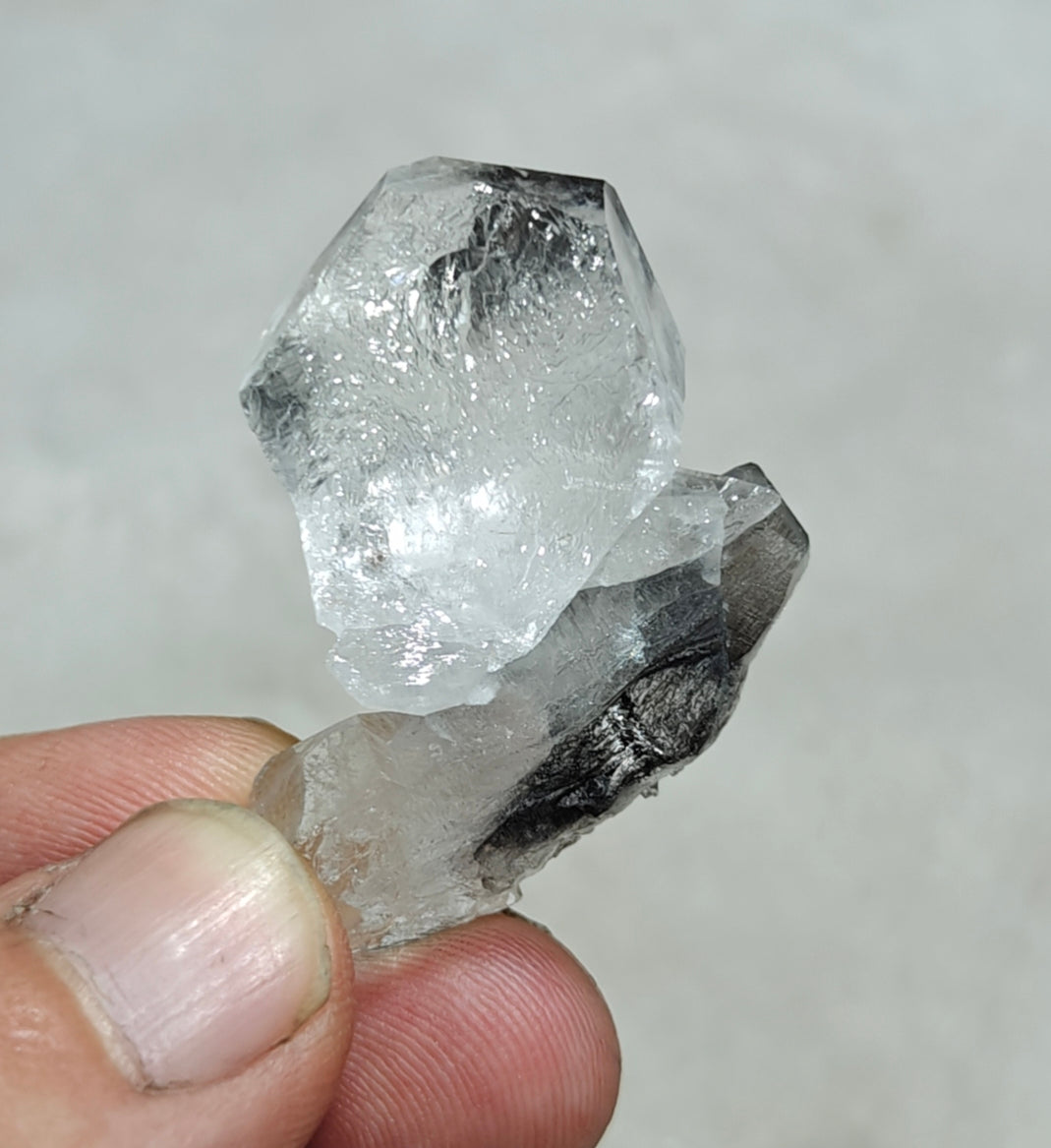 Single beautiful brookite included Quartz Crystals cluster 20 grams