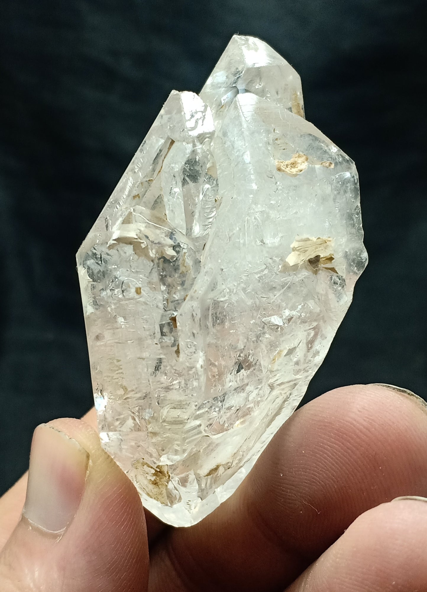 Skeletal Crystal of double Terminated Fenster Quartz 83 grams