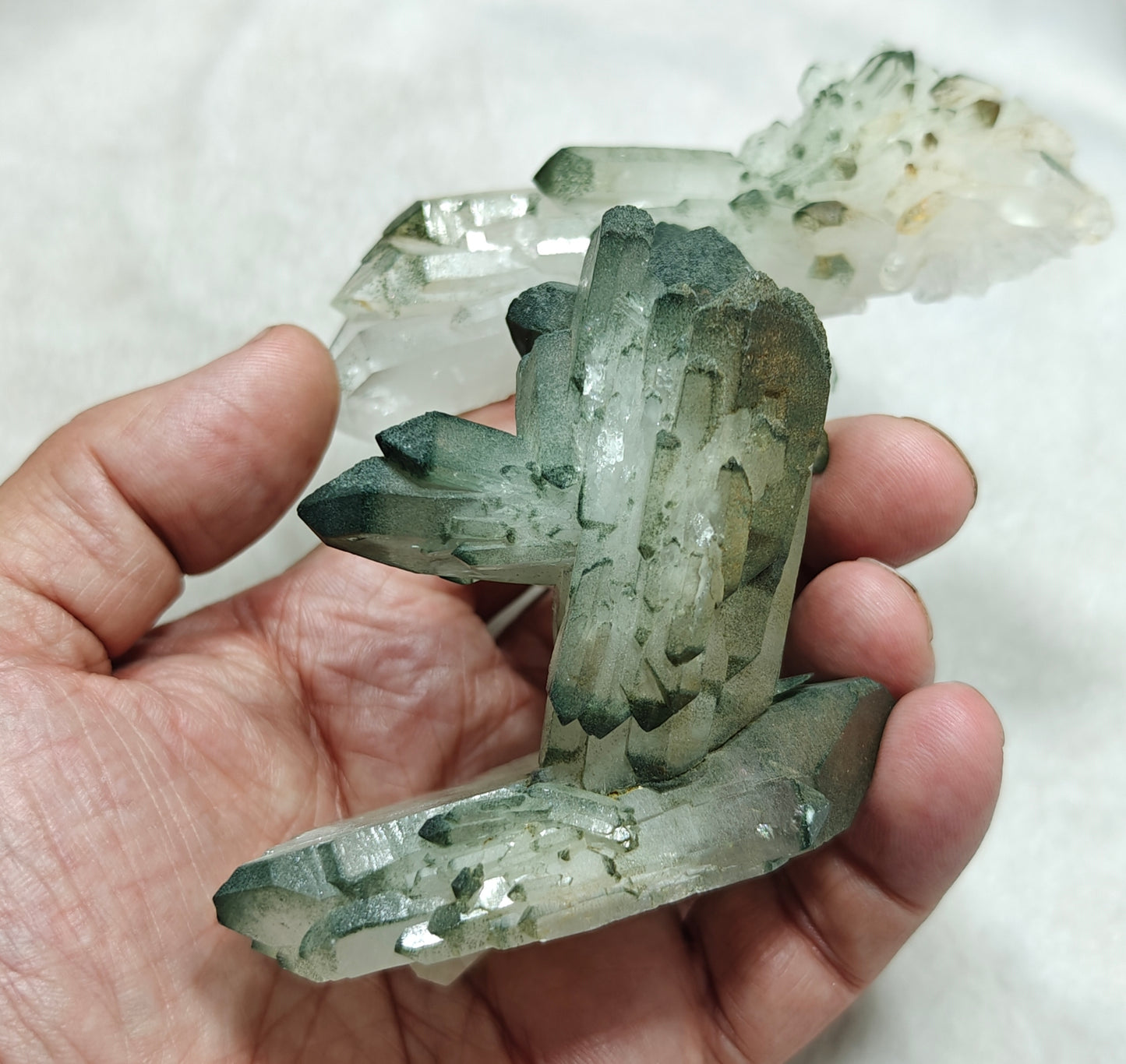 Unique shape Chlorite Quartz specimen 356 grams