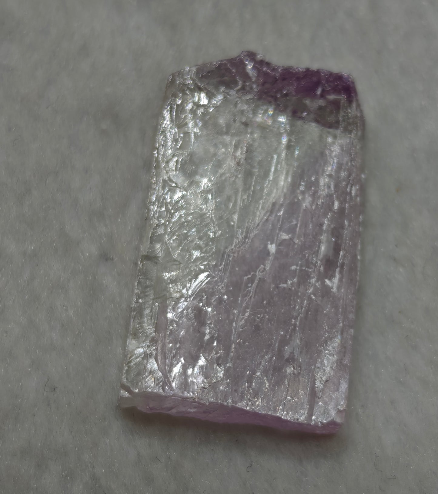 Rocks Gems Minerals Crystals Stones: Terminated bicolor crystal of specimen spodumene kunzite 8.9 grams