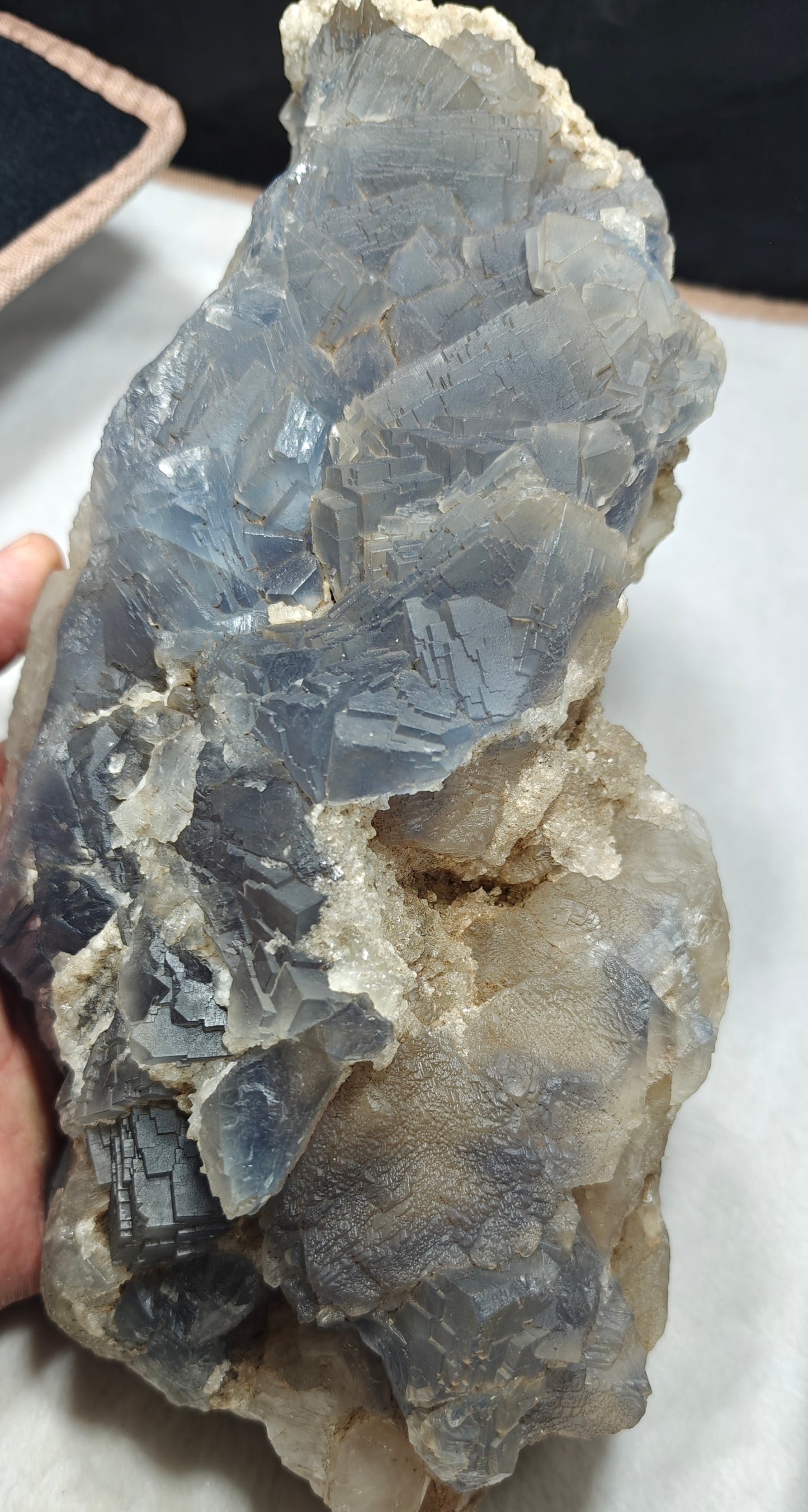 Large blue Fluorite specimen 3100 grams