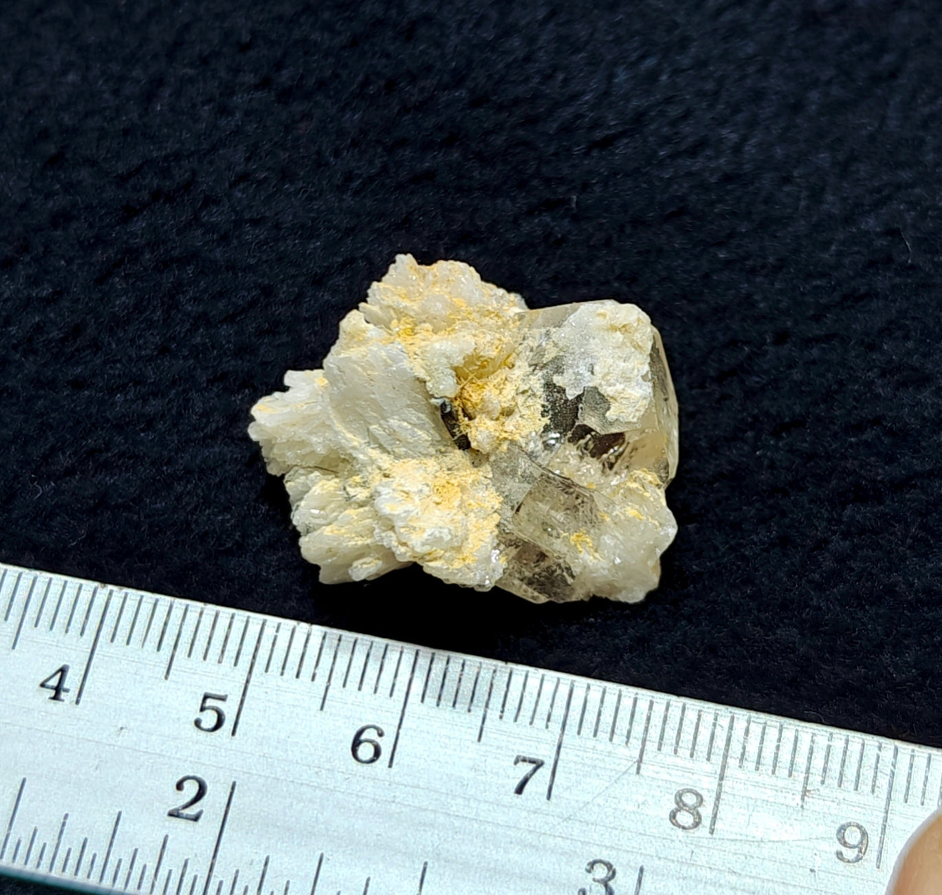 Small Natural terminated topaz crystal on matrix 10 grams