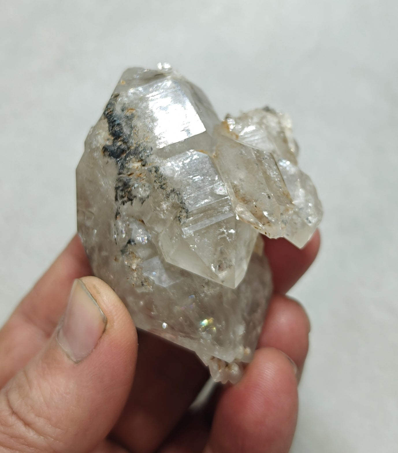 Double terminated skeletal quartz crystal 145 grams