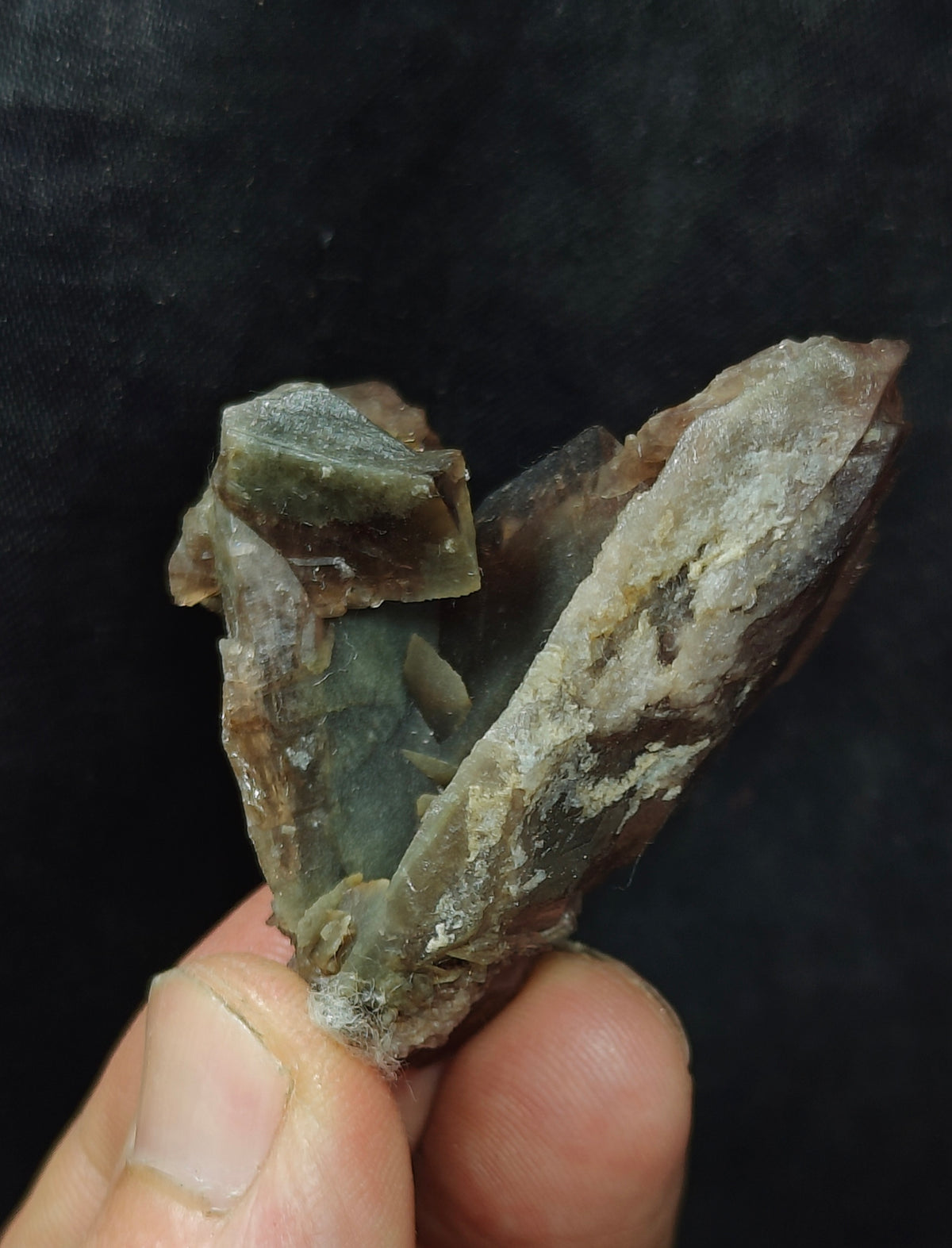 Axinite crystal cluster 38 grams