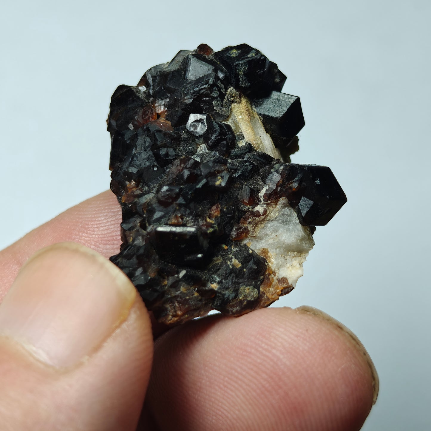 Natural thumbnail Andradite garnet cluster 16 grams