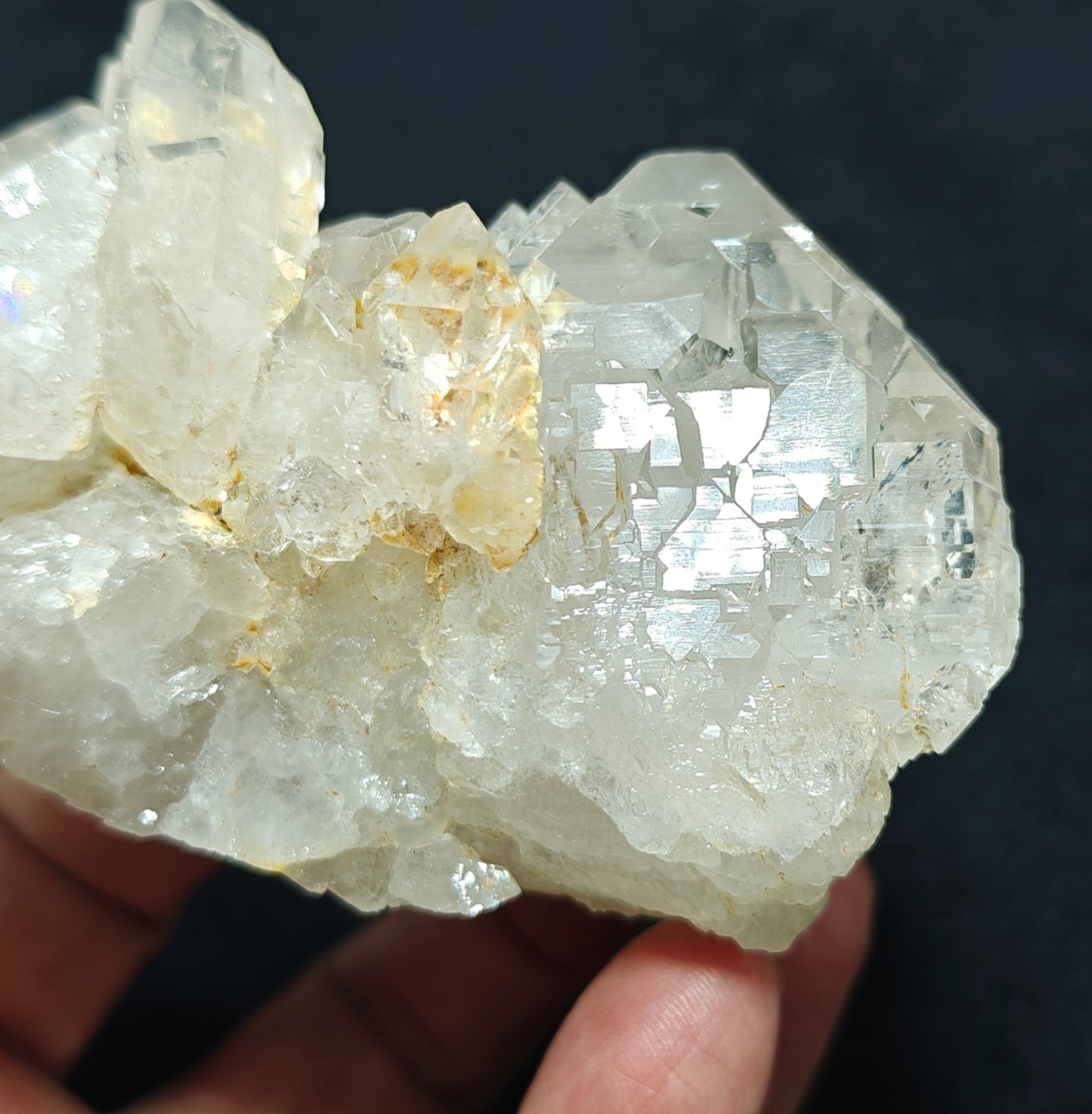 Very unique Elestial Quartz Crystal 425 grams