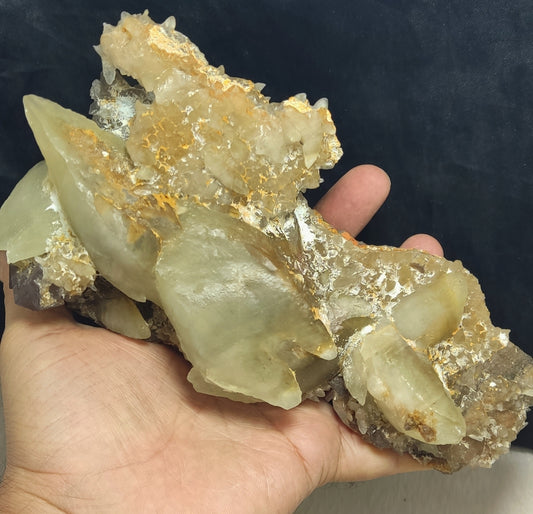 Large Natural terminated Calcite Specimen with Some Fluorite 1050 grams