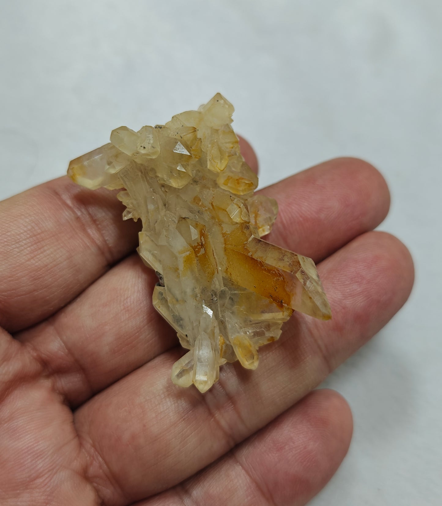 Natural iron included yellow faden quartz 26 grams