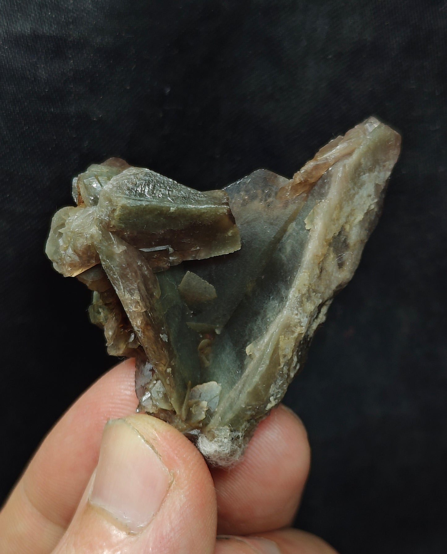 Axinite crystal cluster 38 grams