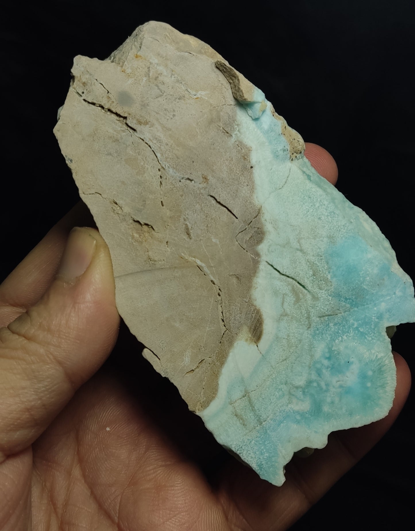 Natural blue aragonite 232 grams