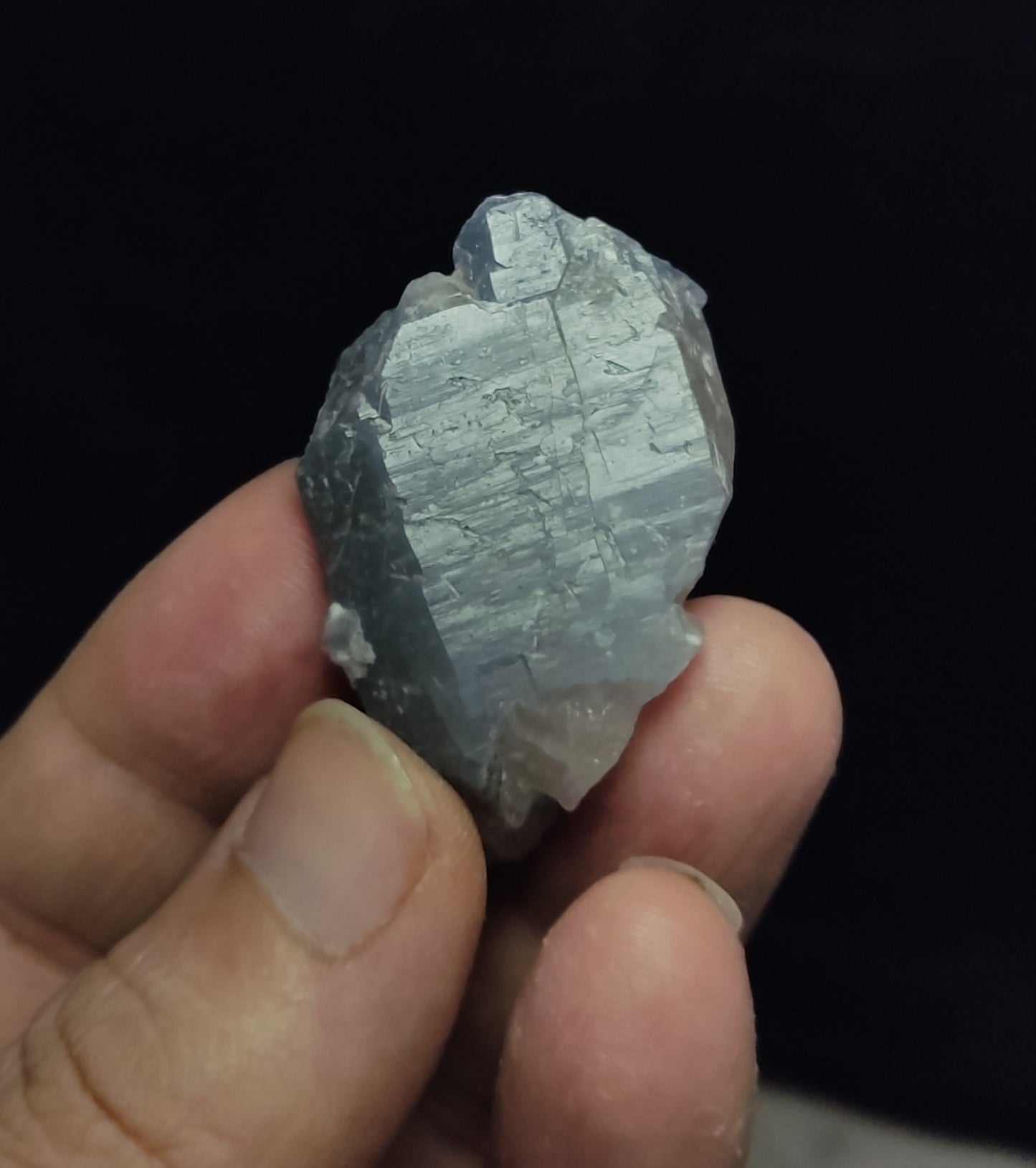 Natural Terminated Indicolite Blue Quartz Smoky Crystal 29 grams