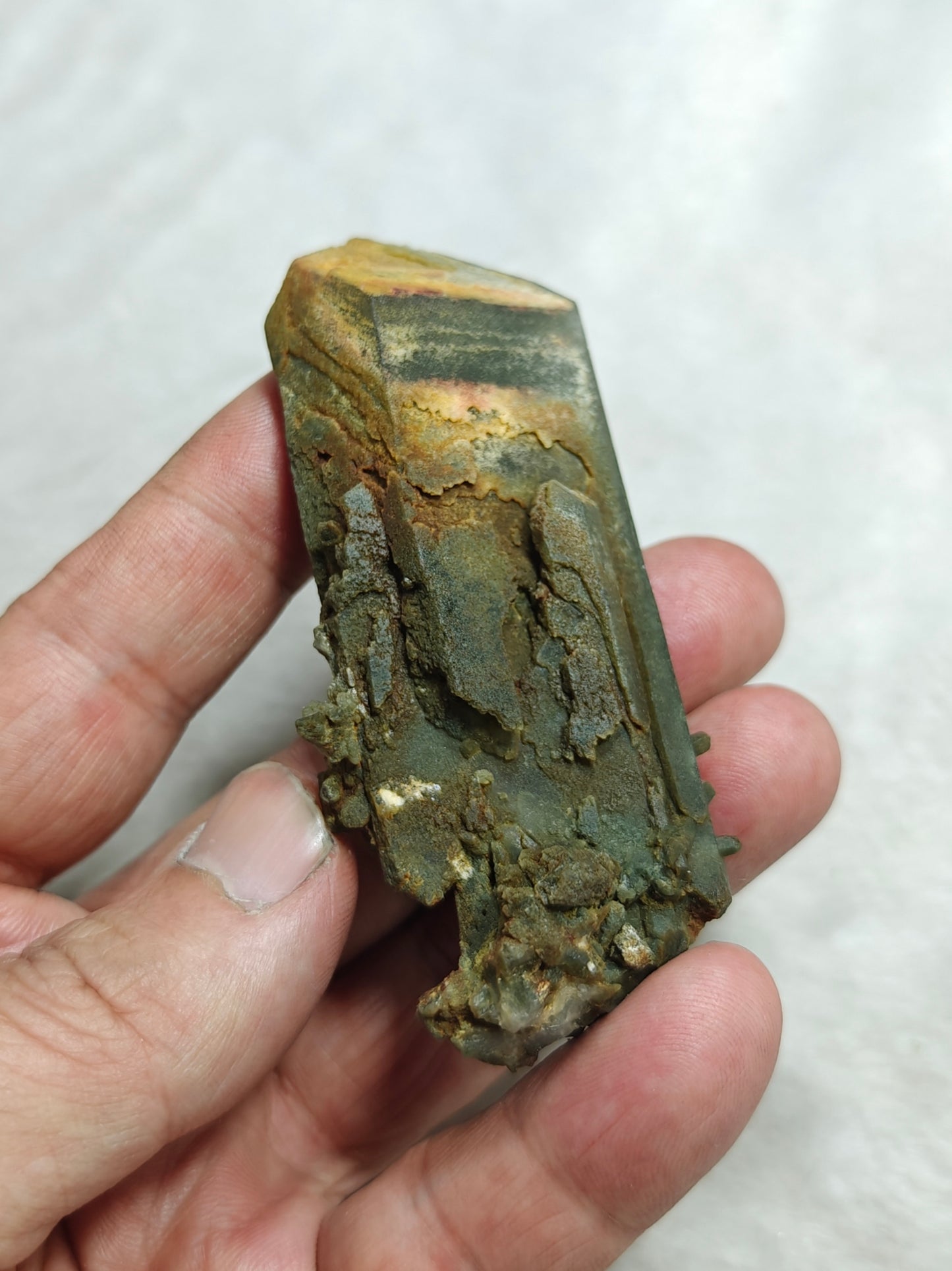 Natural crystal of beautifully terminated Chlorite Quartz 78 grams