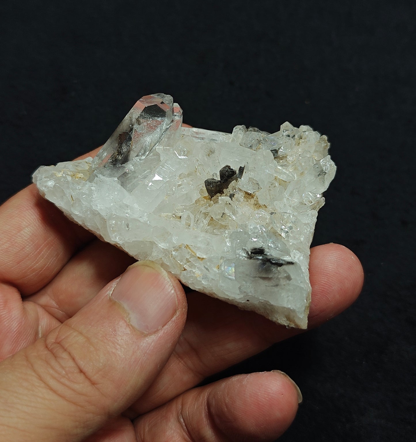 Terminated brookite Quartz Crystals specimen 62 grams