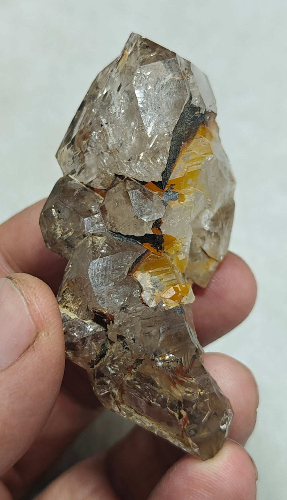 Natural skeletal quartz crystal 65 grams