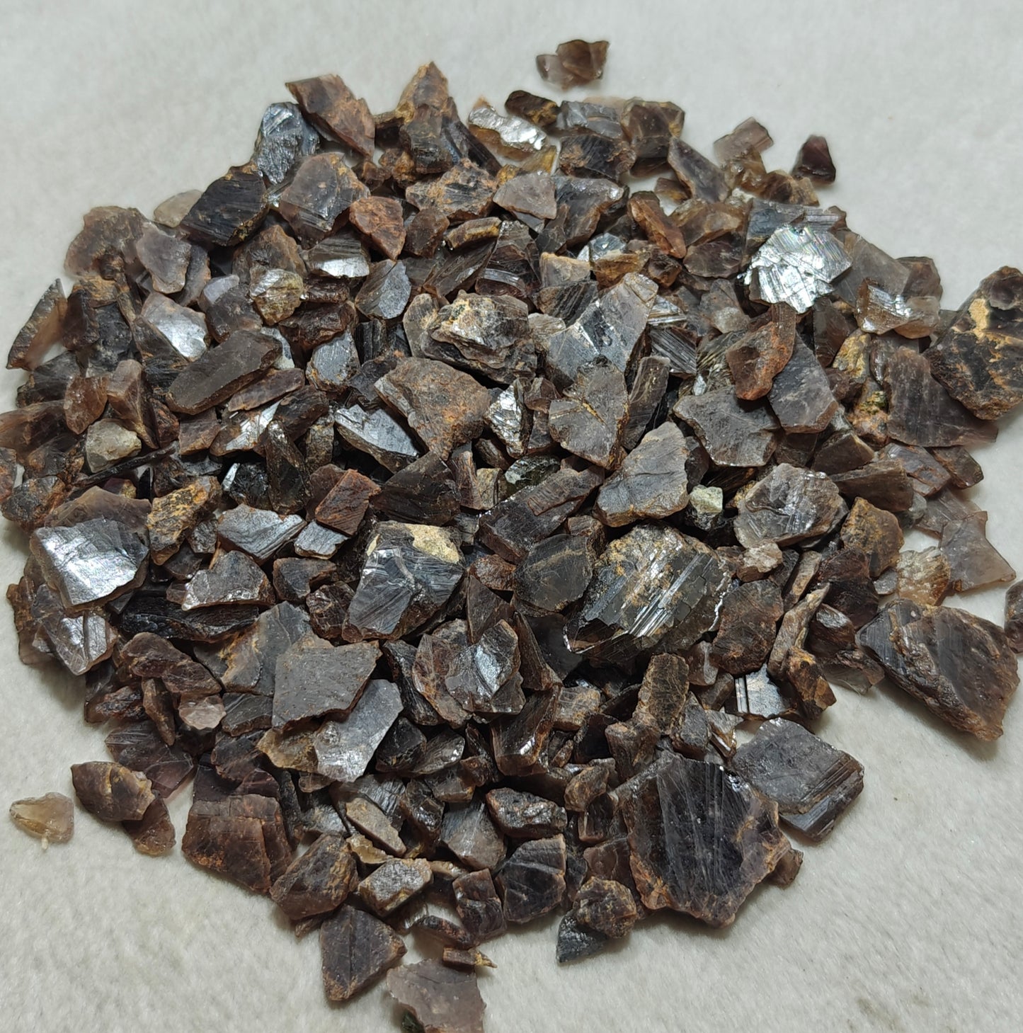 Natural axinite crystals 550 grams