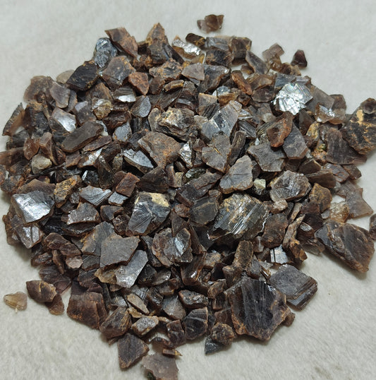 Natural rough axinite crystals 550 grams