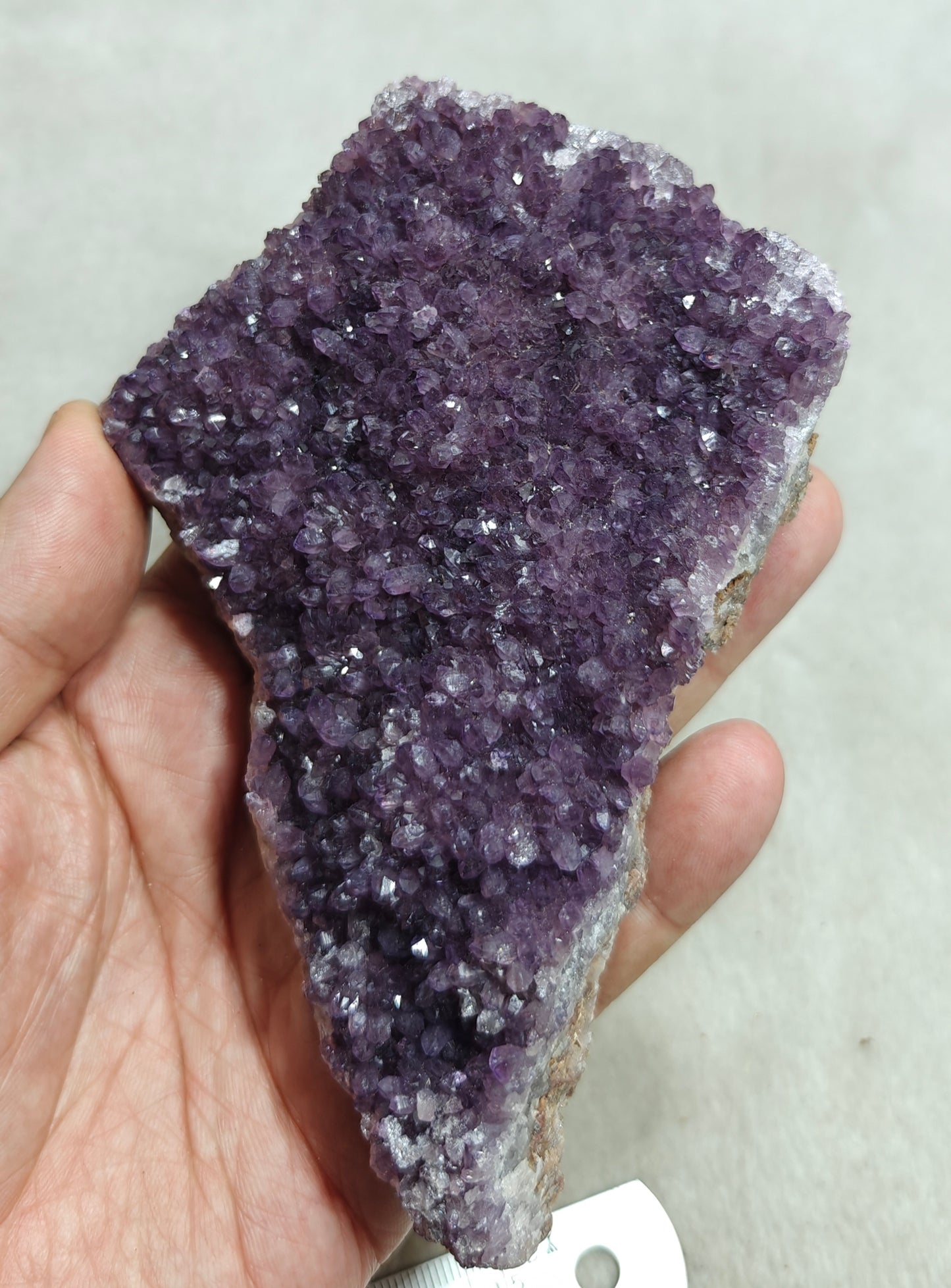Natural Drusy Amethyst crystals Cluster plate 383 grams