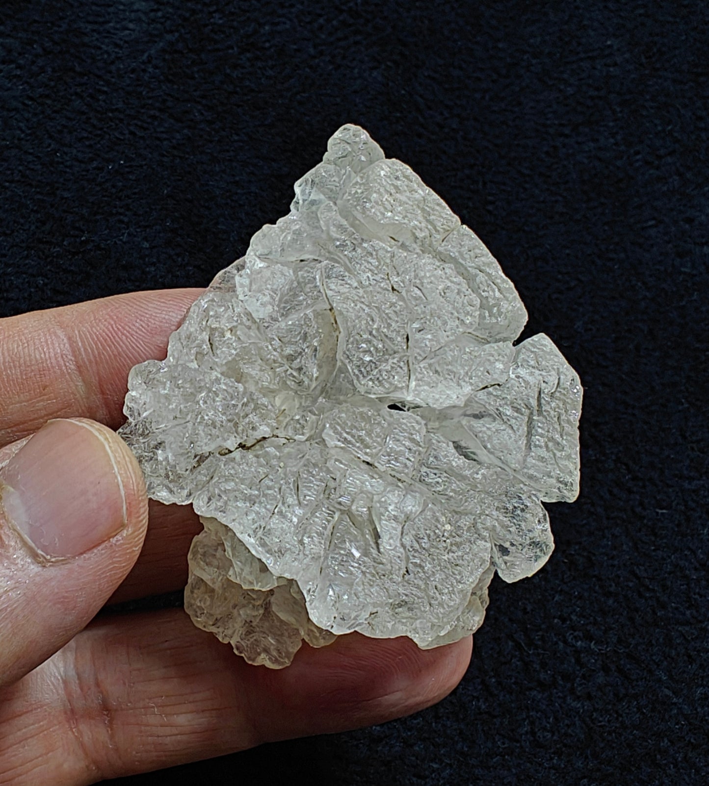Natural etched pollucite 64 grams
