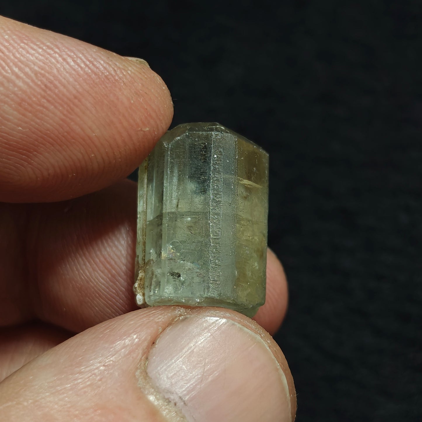 Natural green apatite crystal 7 grams