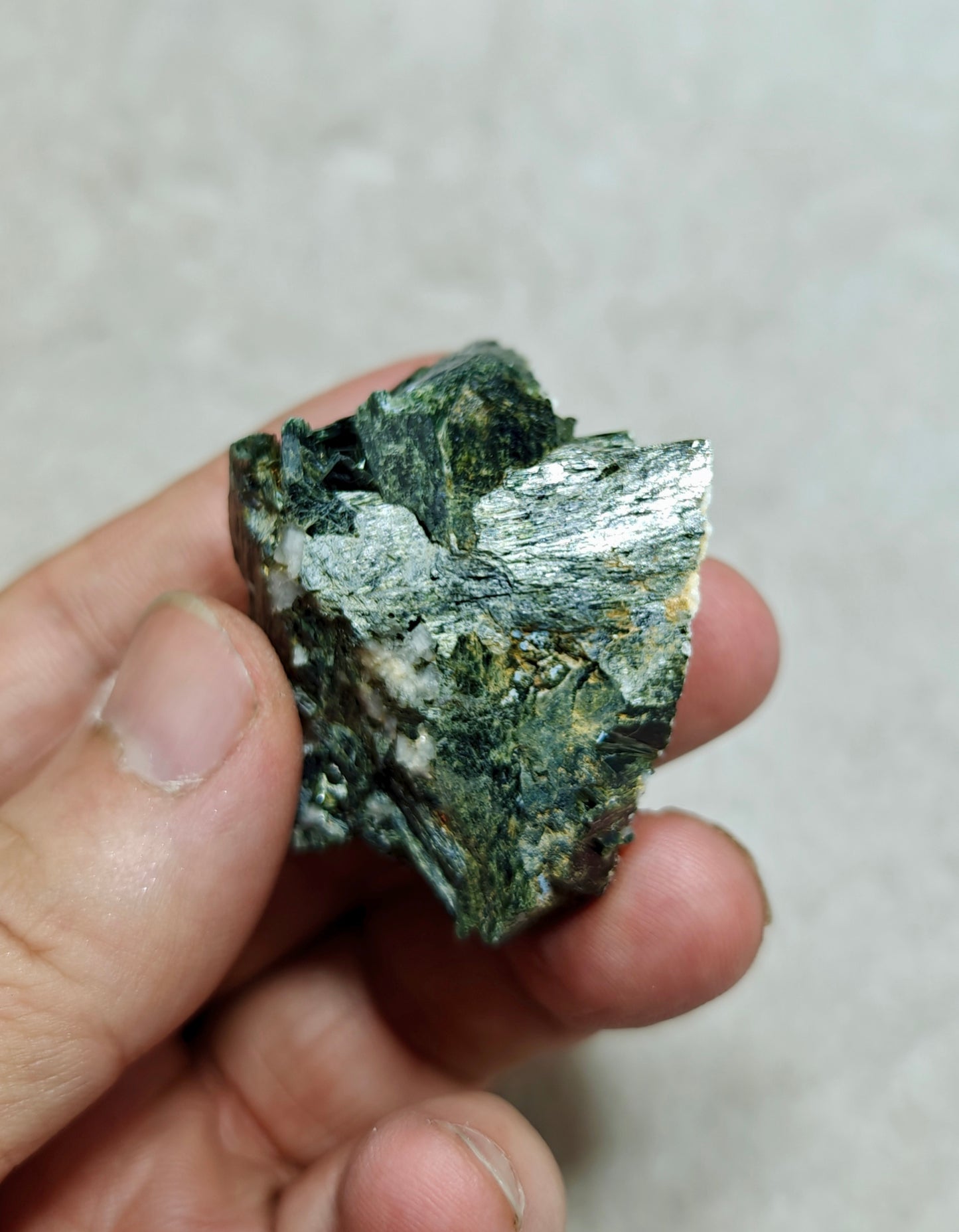 Single beautiful aesthetic aegirine crystals on matrix specimen 47 grams