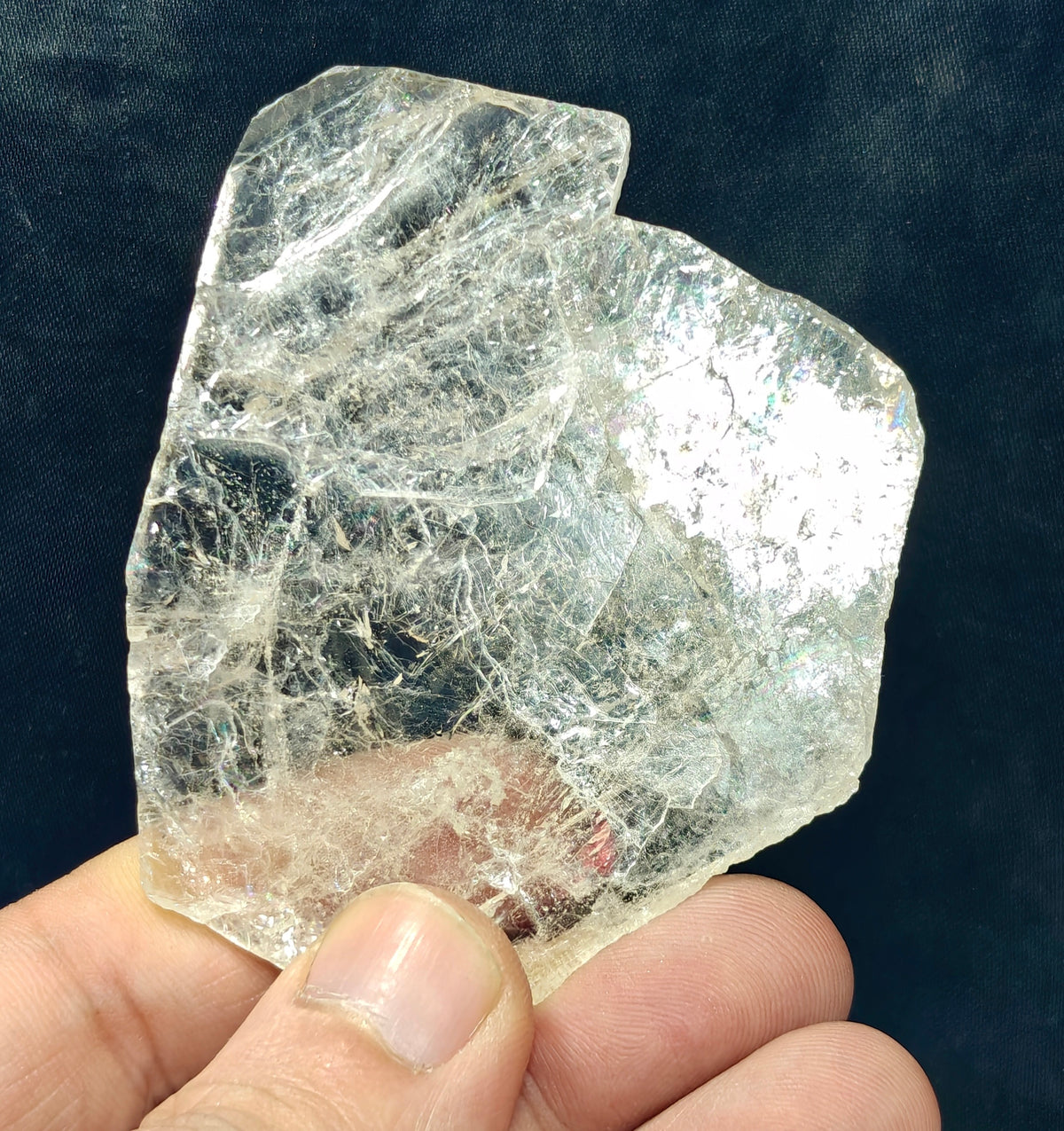 Natural Topaz crystal tabular transparent 64 grams