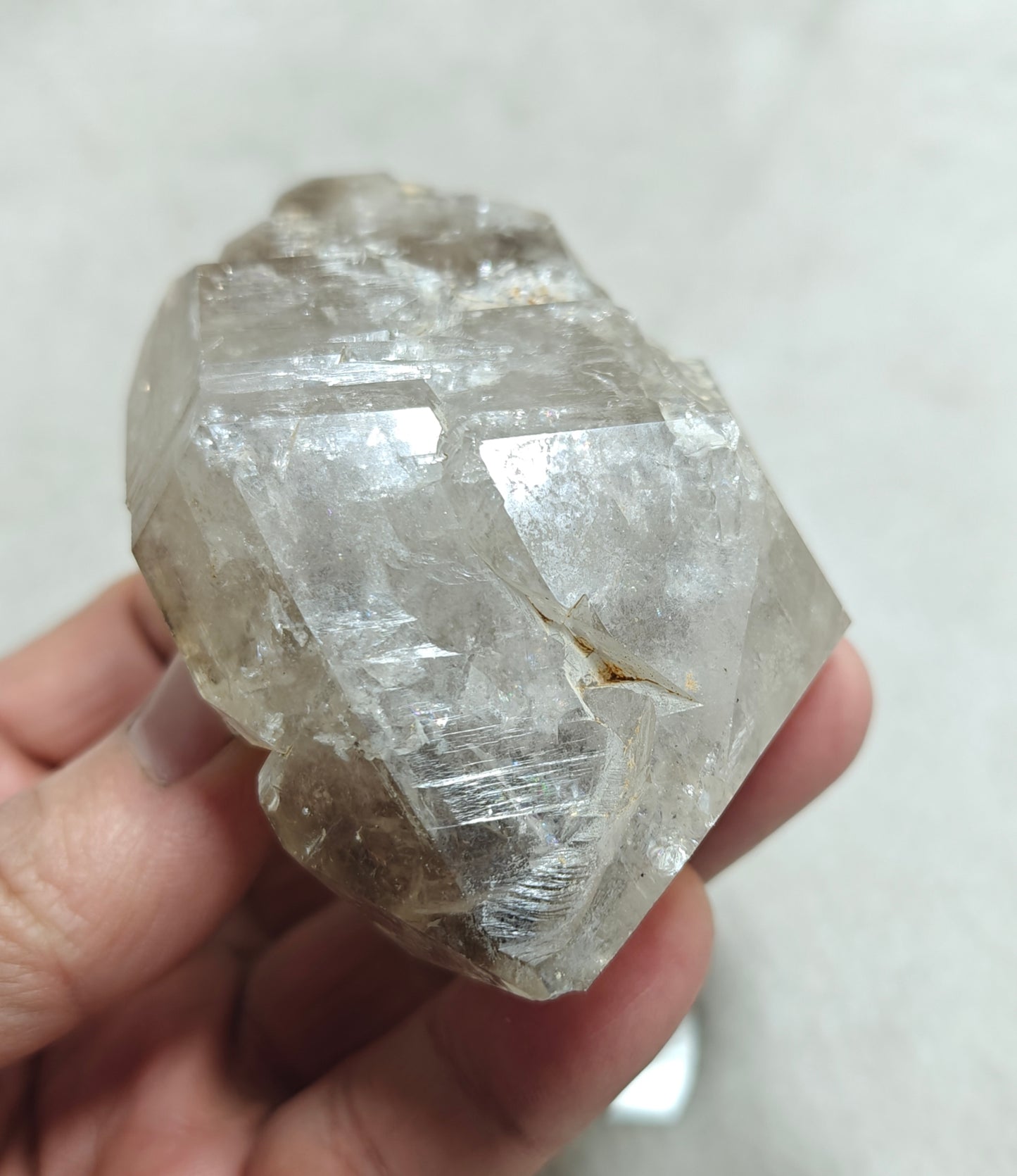 Double terminated fenster Quartz Crystal 254 grams