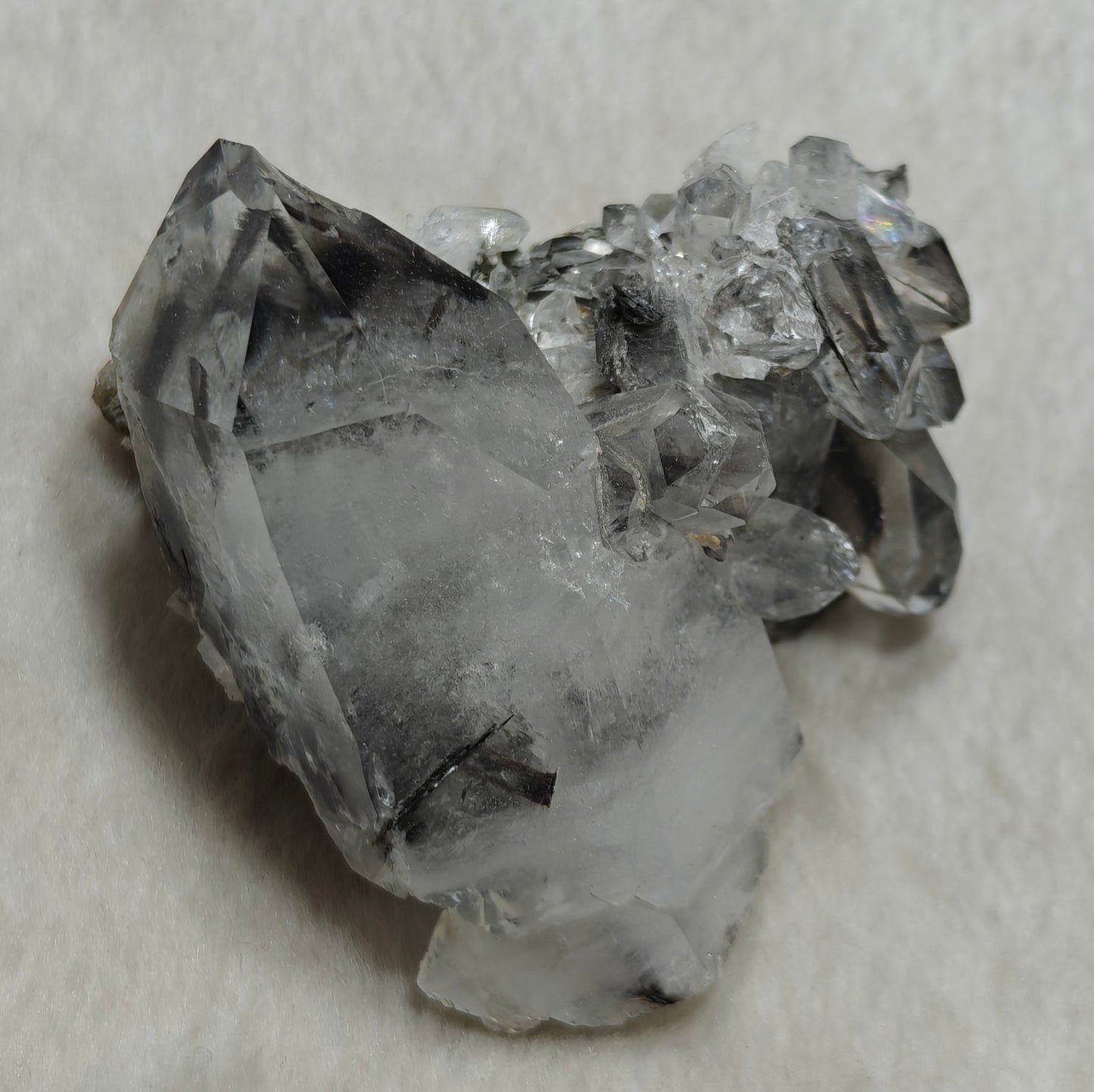 Brookite included Quartz Crystals specimen 140 grams