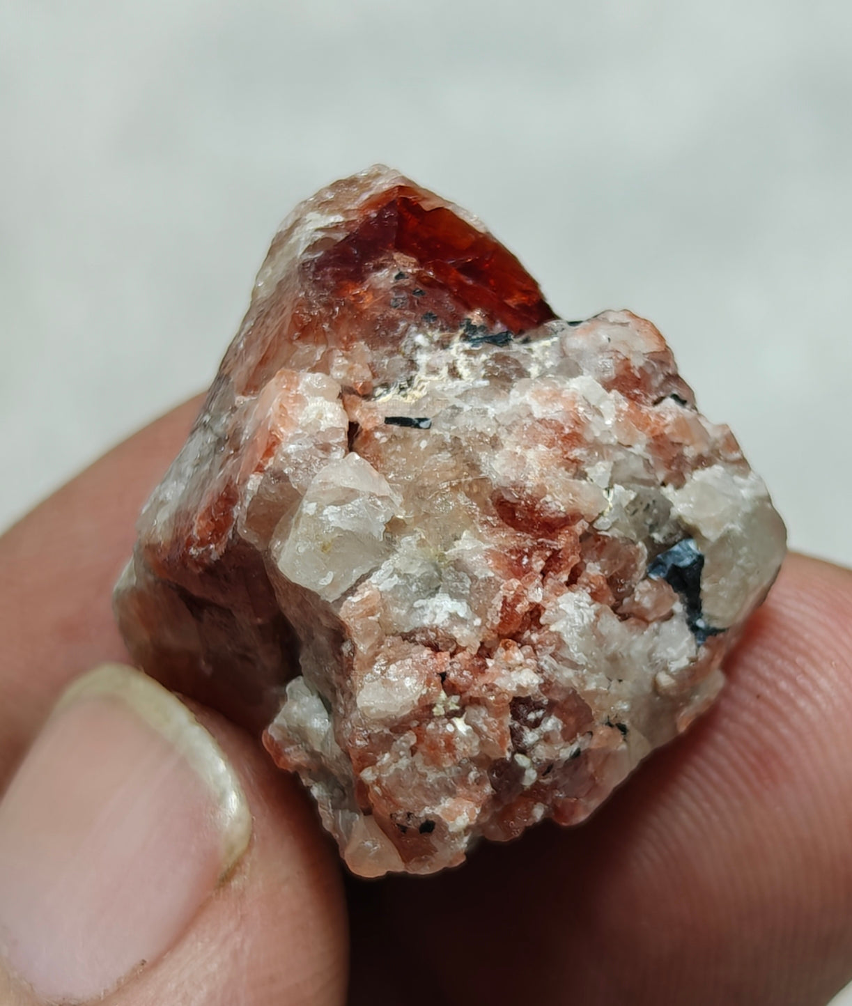 An amazing specimen of terminated zircon crystal 24 grams