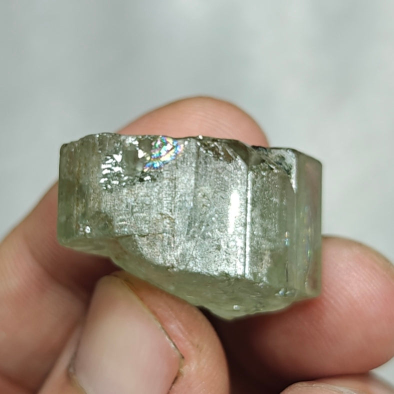 Natural green apatite crystal 16 grams