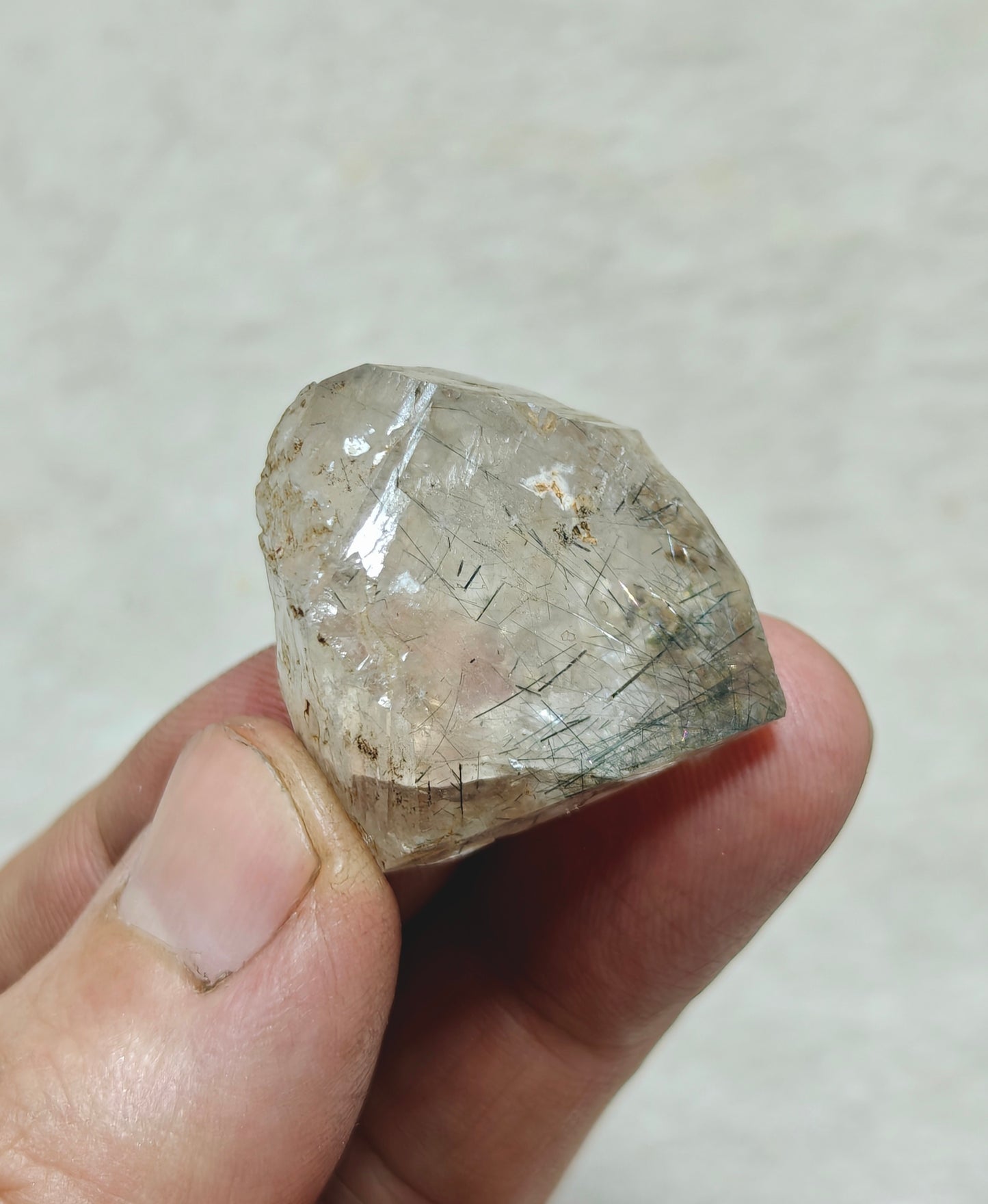 Natural terminated rutiles included quartz crystal 20 grams