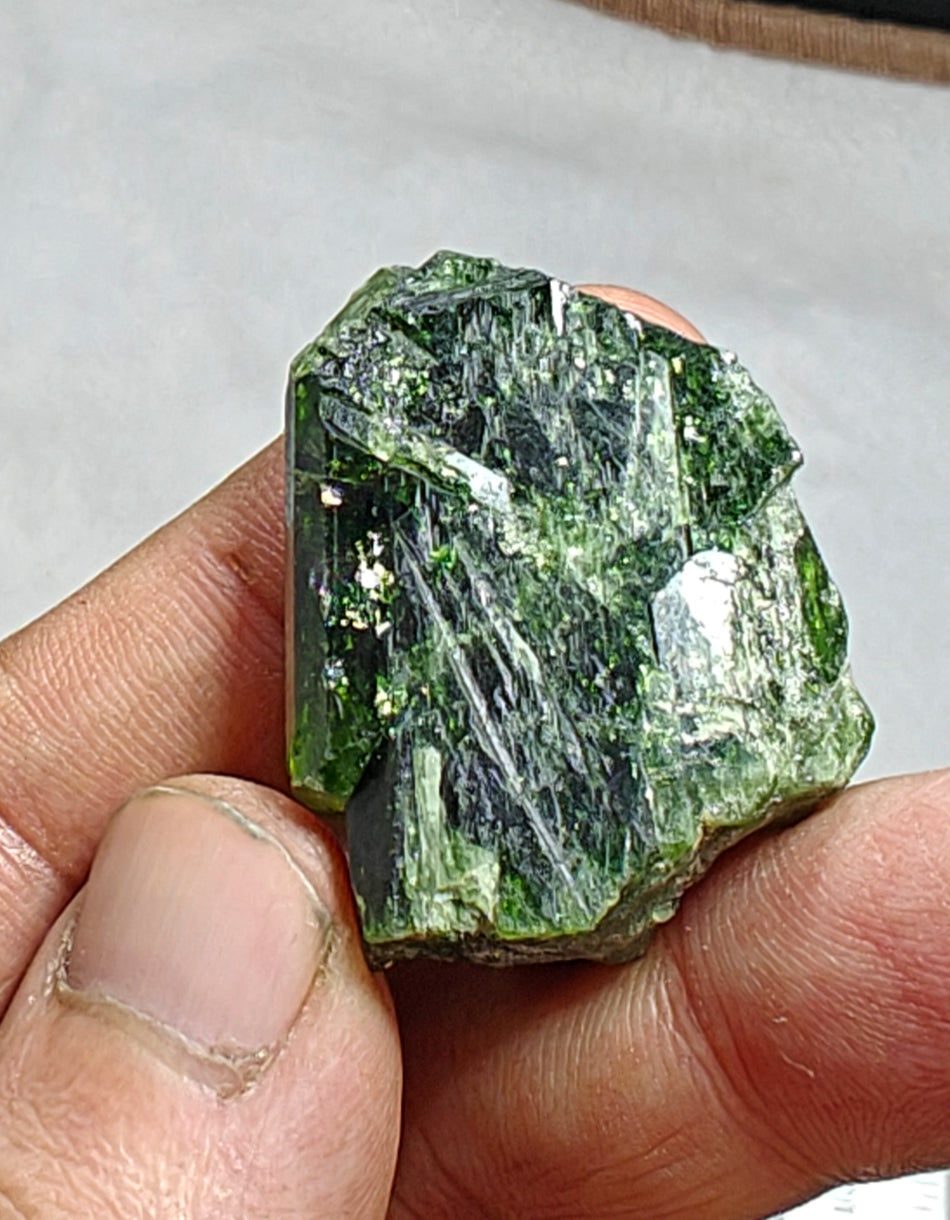 Natural Green diopside crystal 22 grams