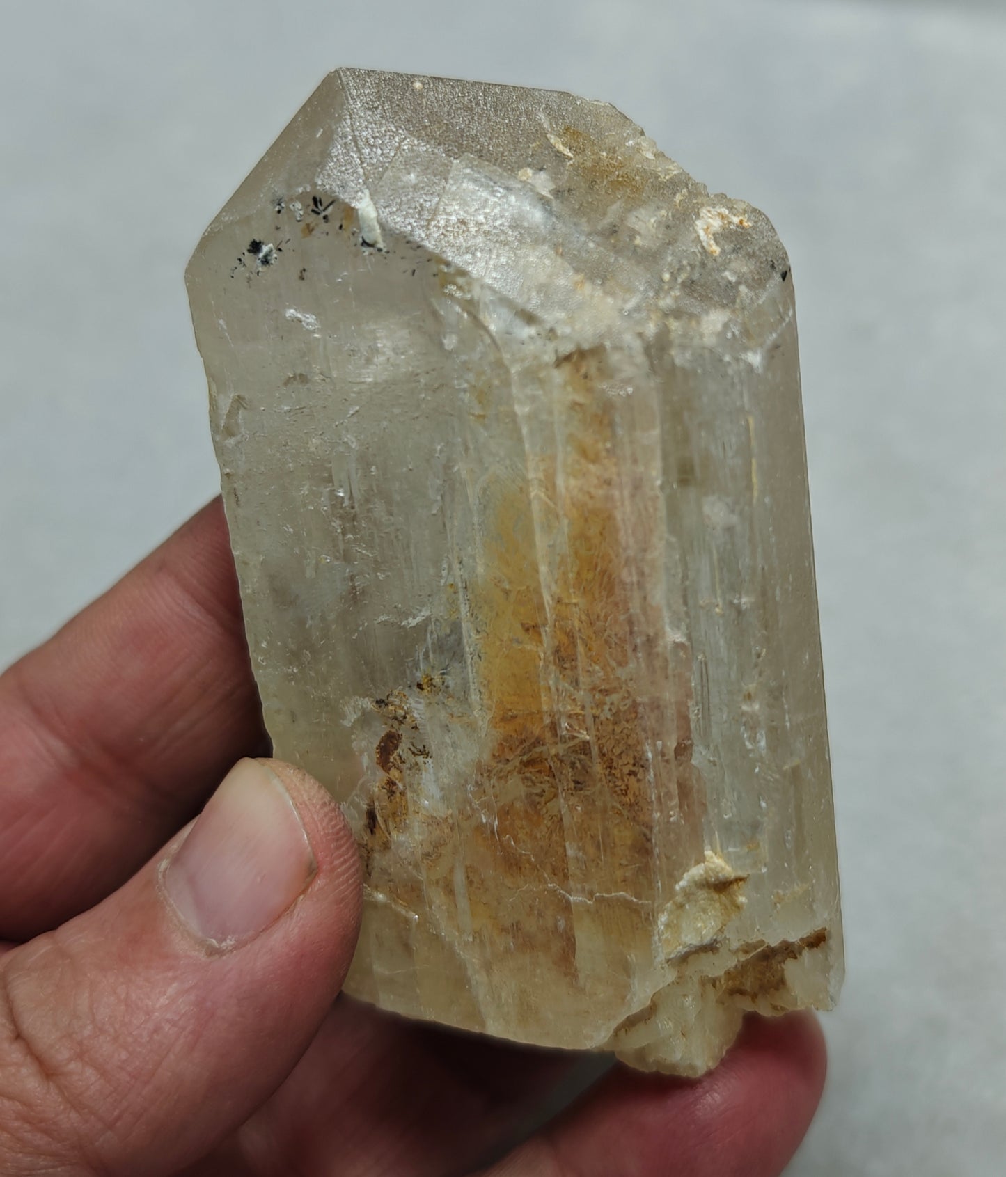 Natural spodumene crystal 248 grams