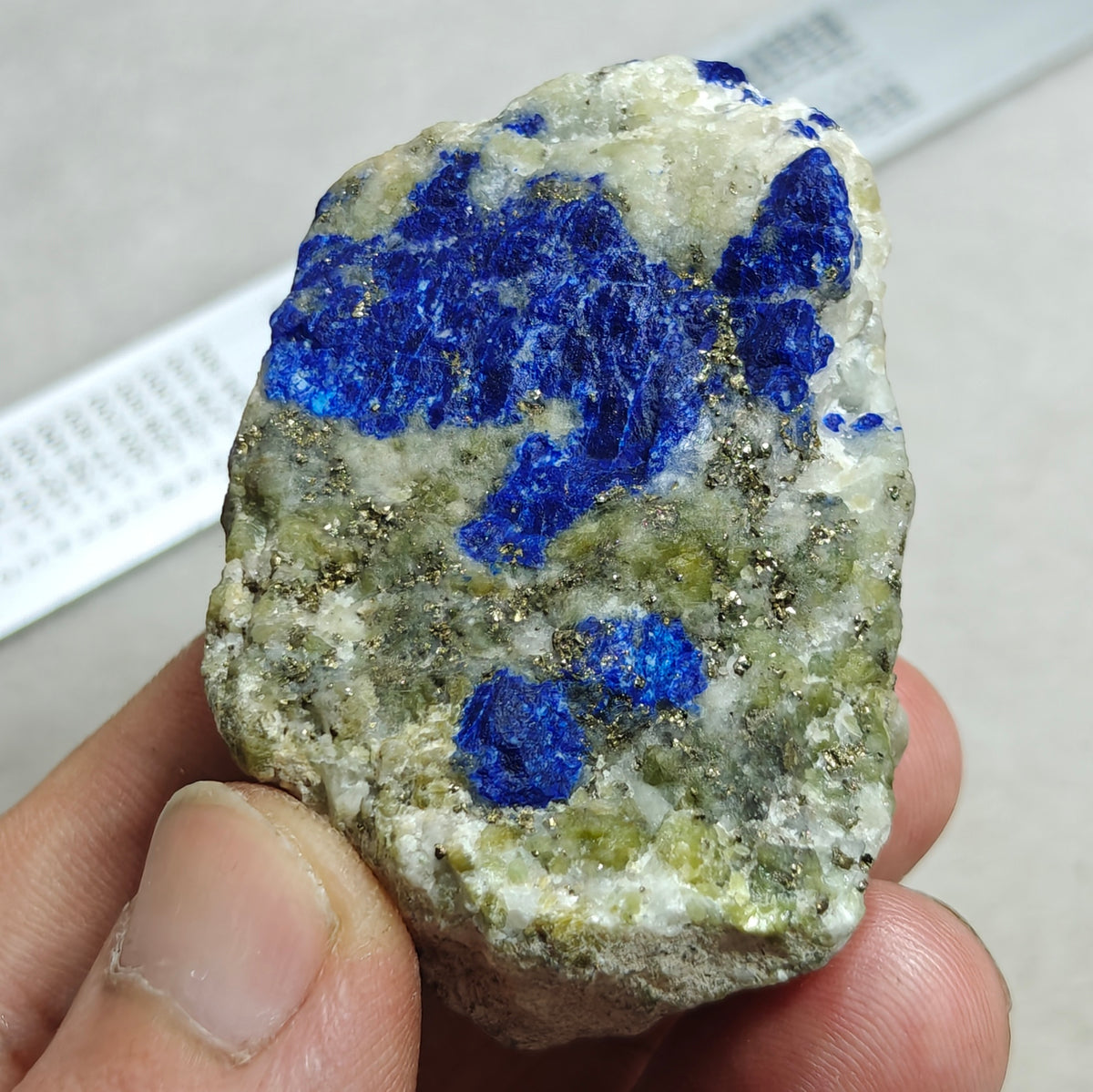 Lazurite in matrix with pyrite 99 grams