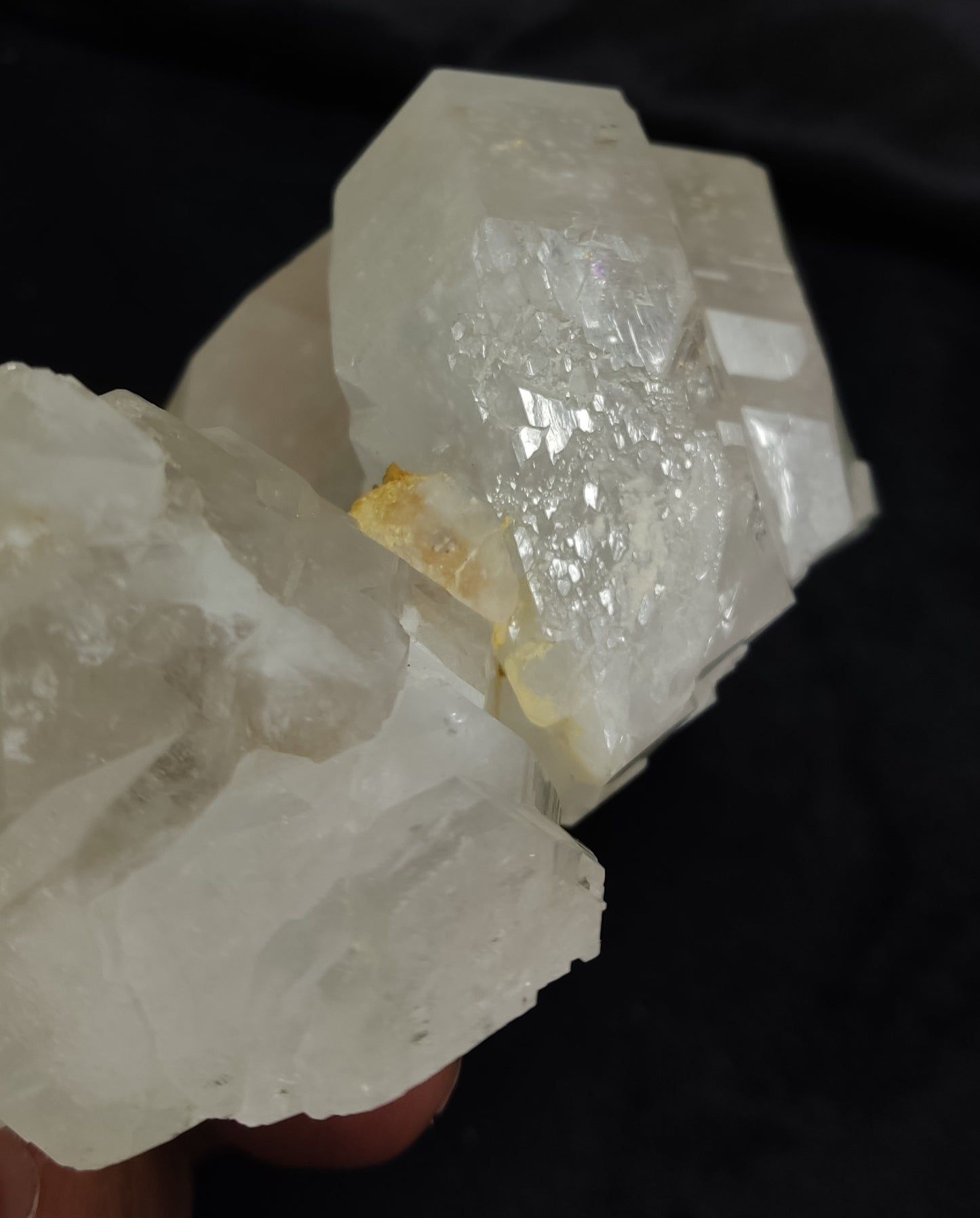 Natural Gwindel Quartz Cluster 950 grams