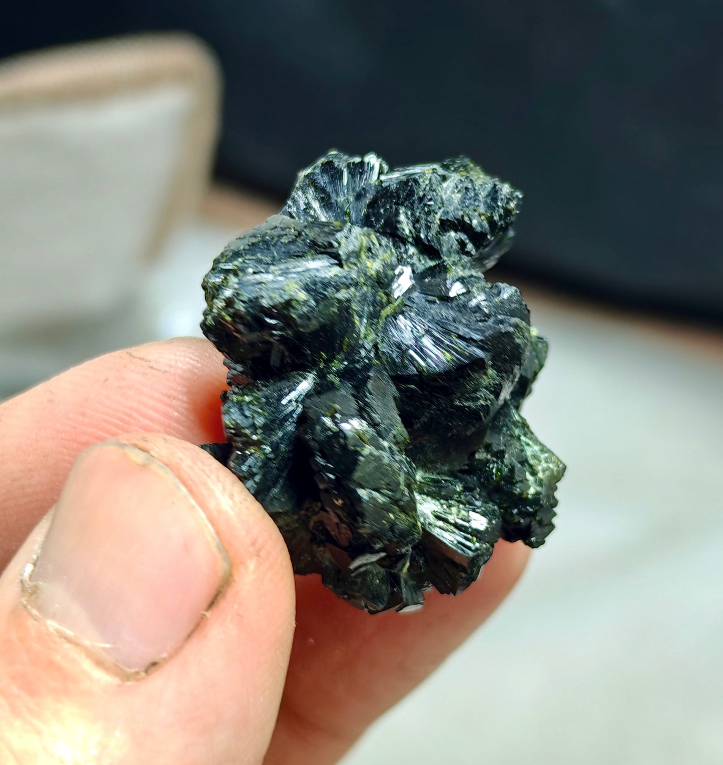Bowtie Epidote spray cluster 23 grams