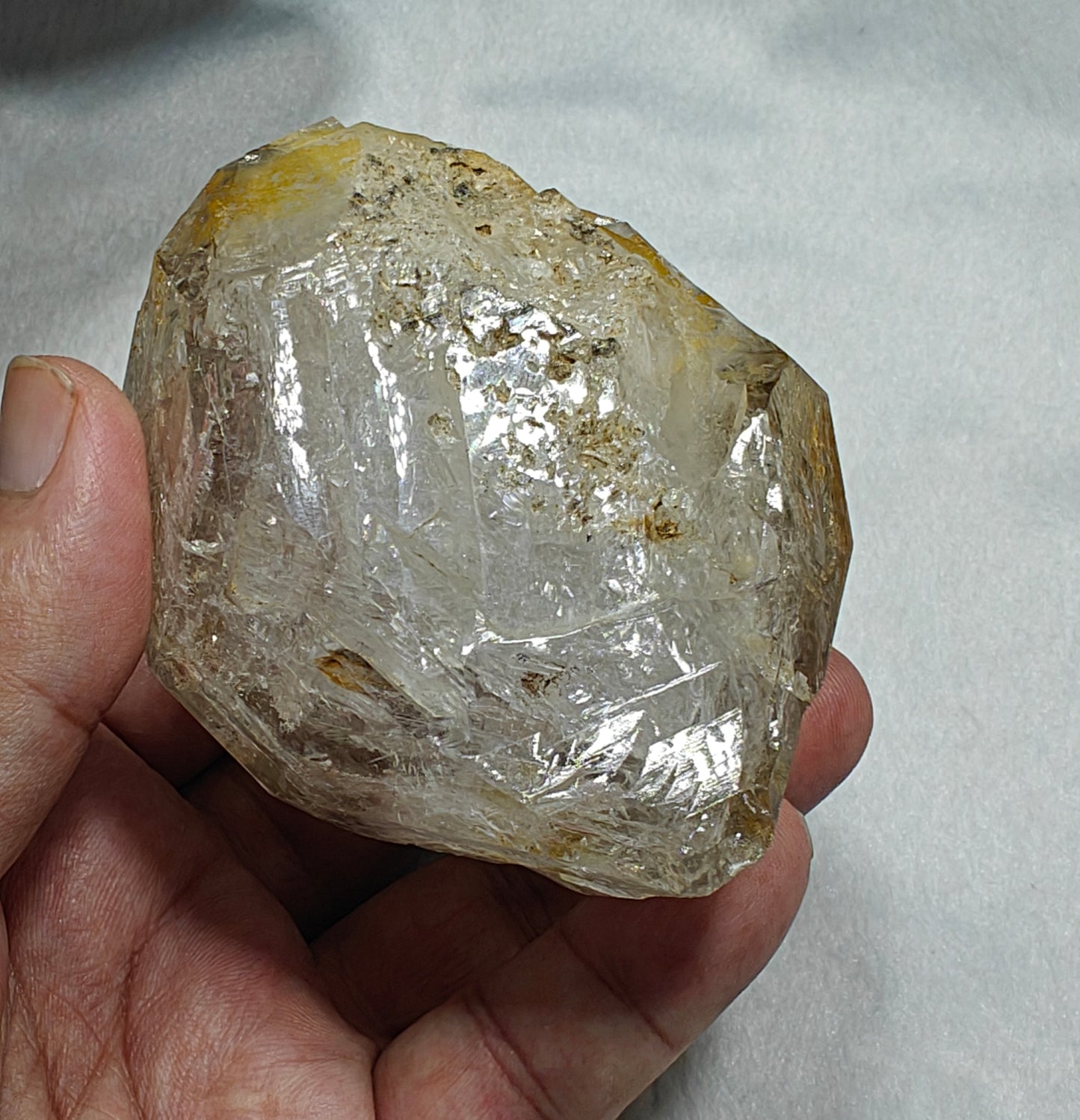 An amazing double terminated Fenster Skeletal window Quartz Crystal 384 grams