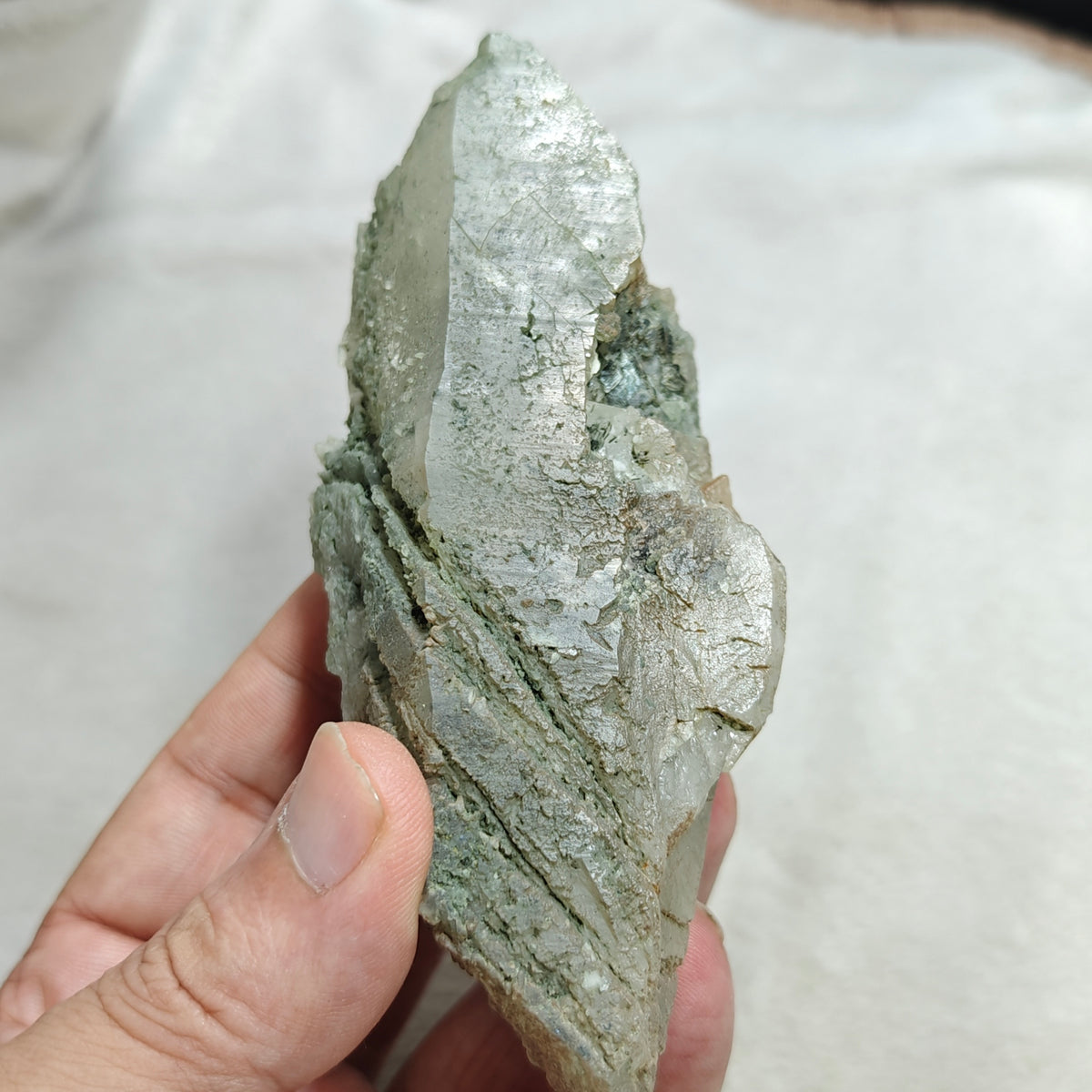 Natural Chlorite Quartz crystal 257 grams