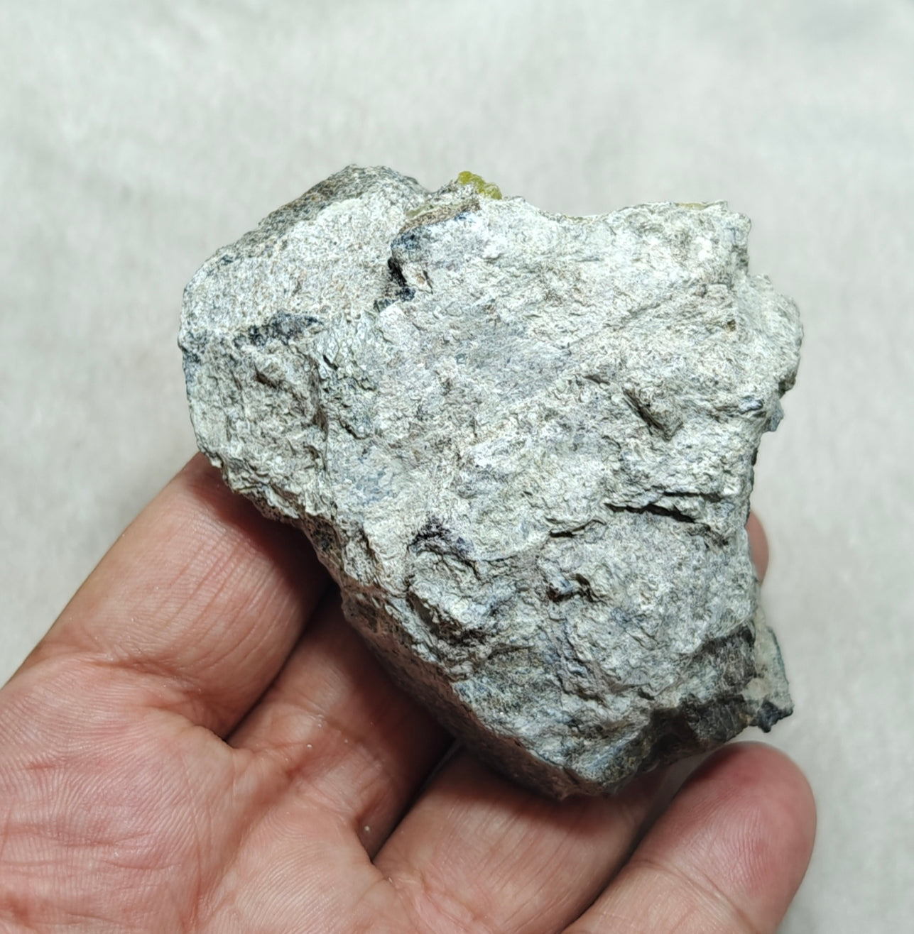 An amazing specimen of Natural yellow color Brucite on matrix 198 grams