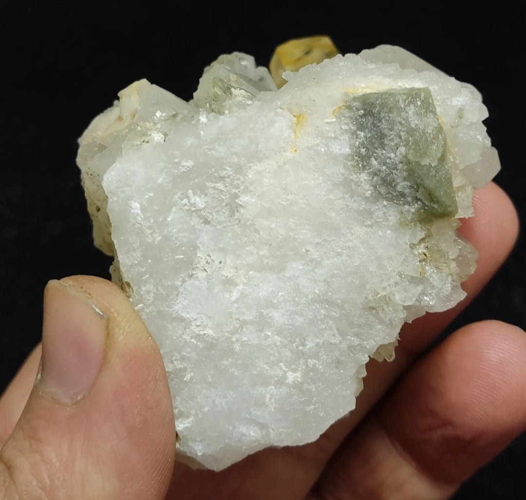 An Aesthetic Natural beautifully terminated yellow tips Quartz cluster 168 grams