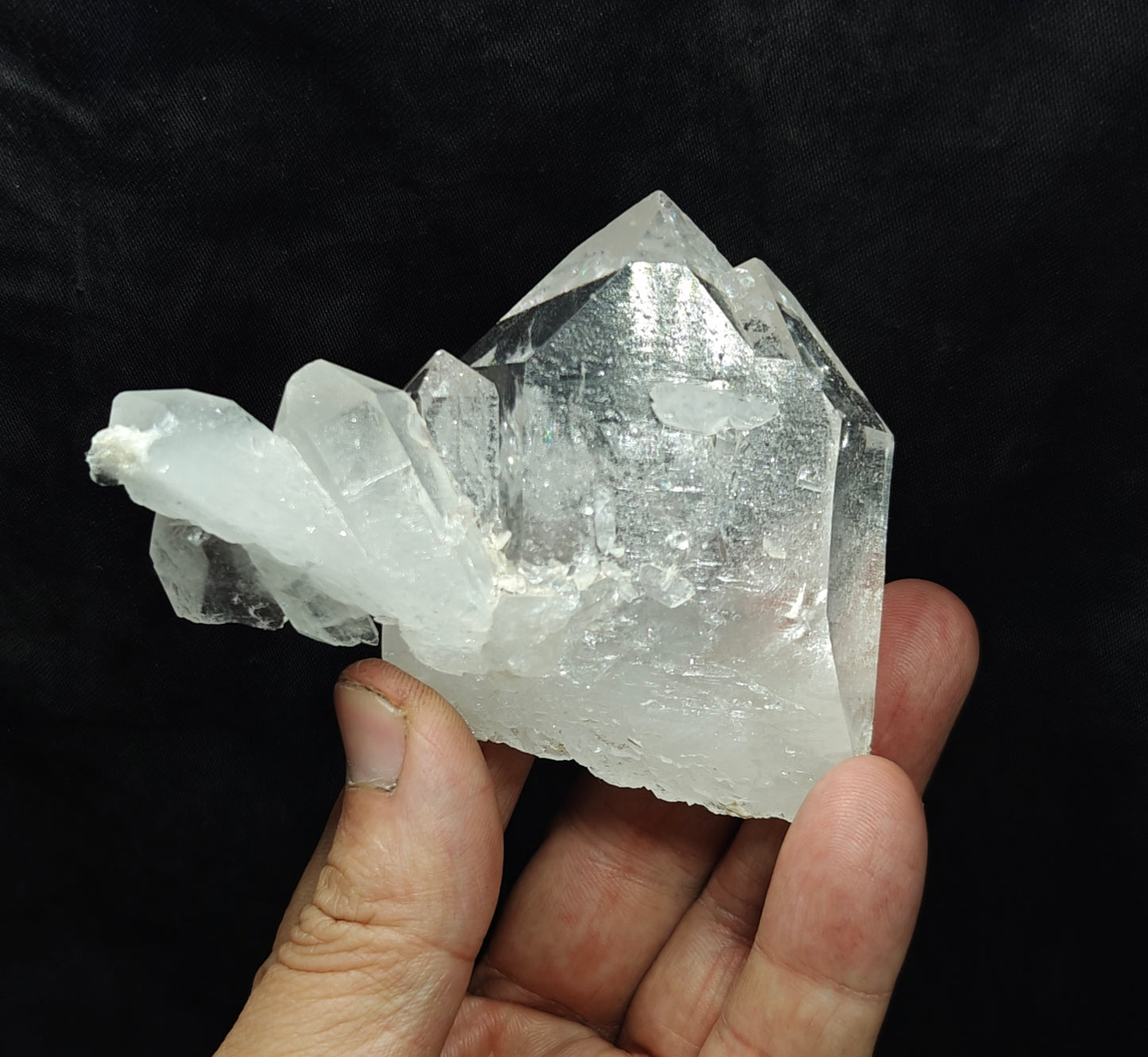 Natural quartz crystals cluster combined together 194 grams
