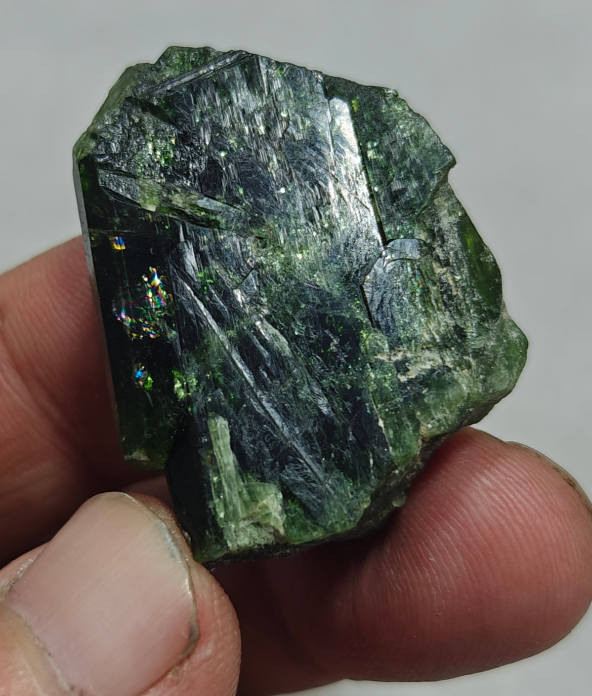 Natural Green diopside crystal 22 grams