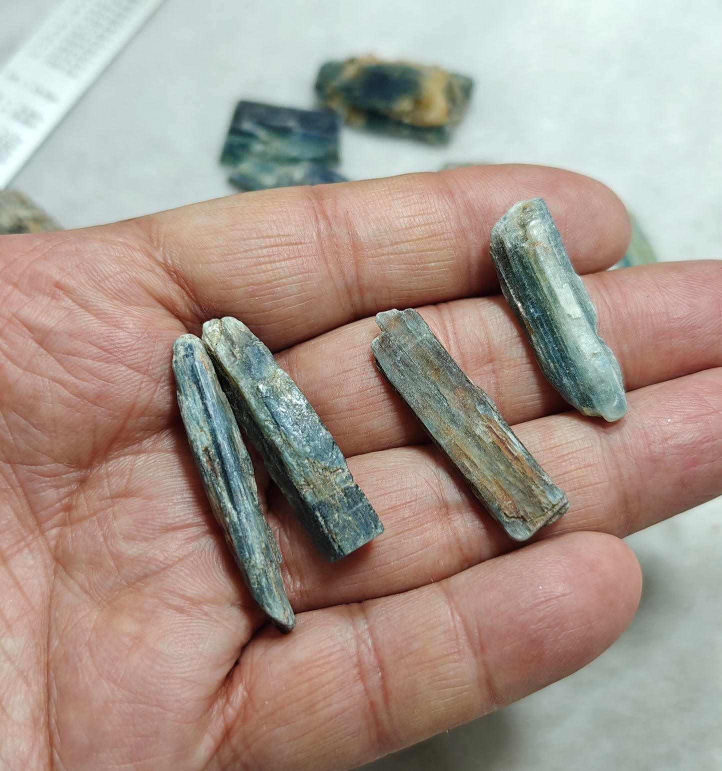 Natural kyanite crystals collection 140 grams