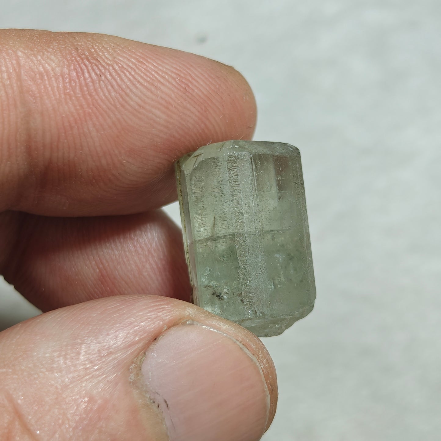 Natural green apatite crystal 7 grams
