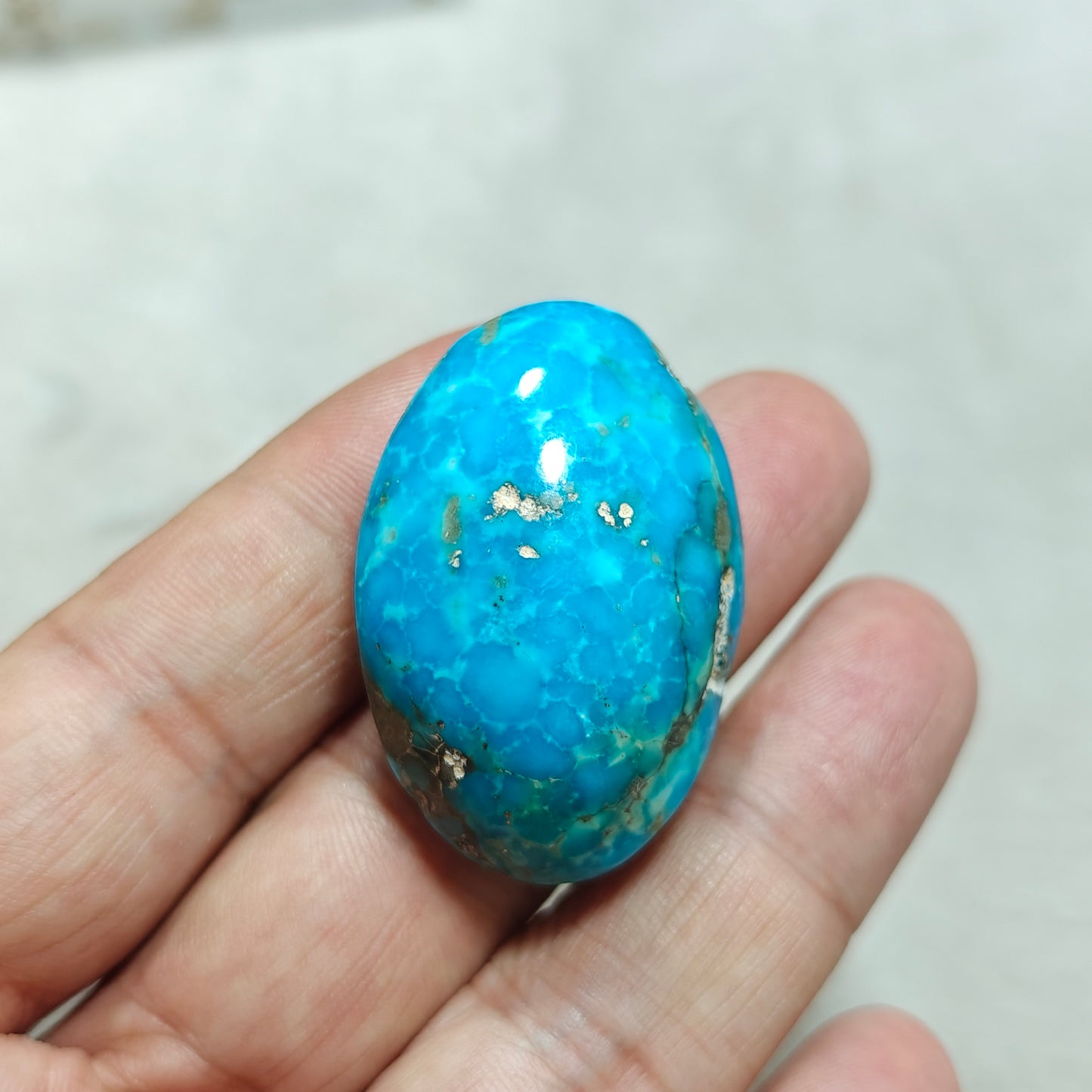natural stabilized turquoise cabochon 26 grams