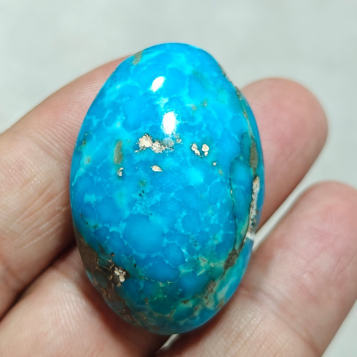 natural stabilized turquoise cabochon 26 grams