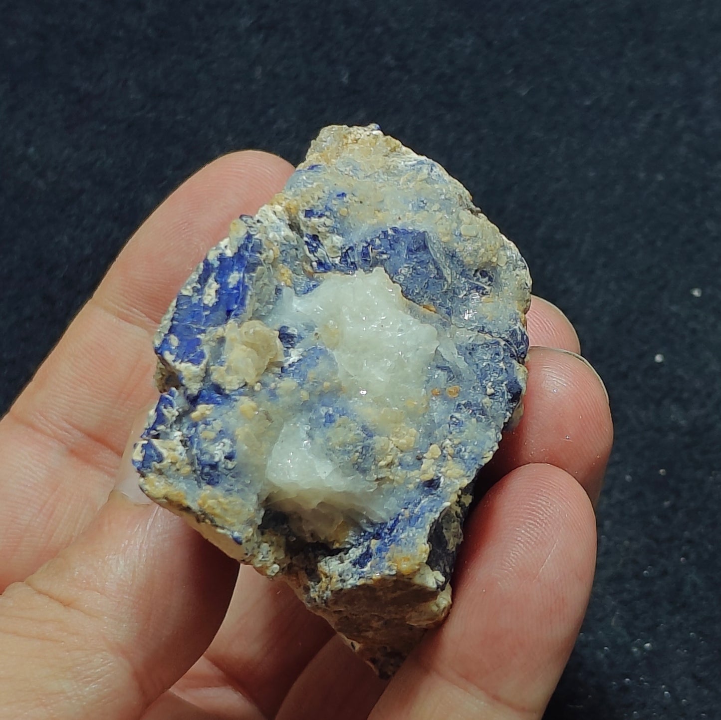 Sodalite Lapis on matrix partly Fluorescent 172 grams