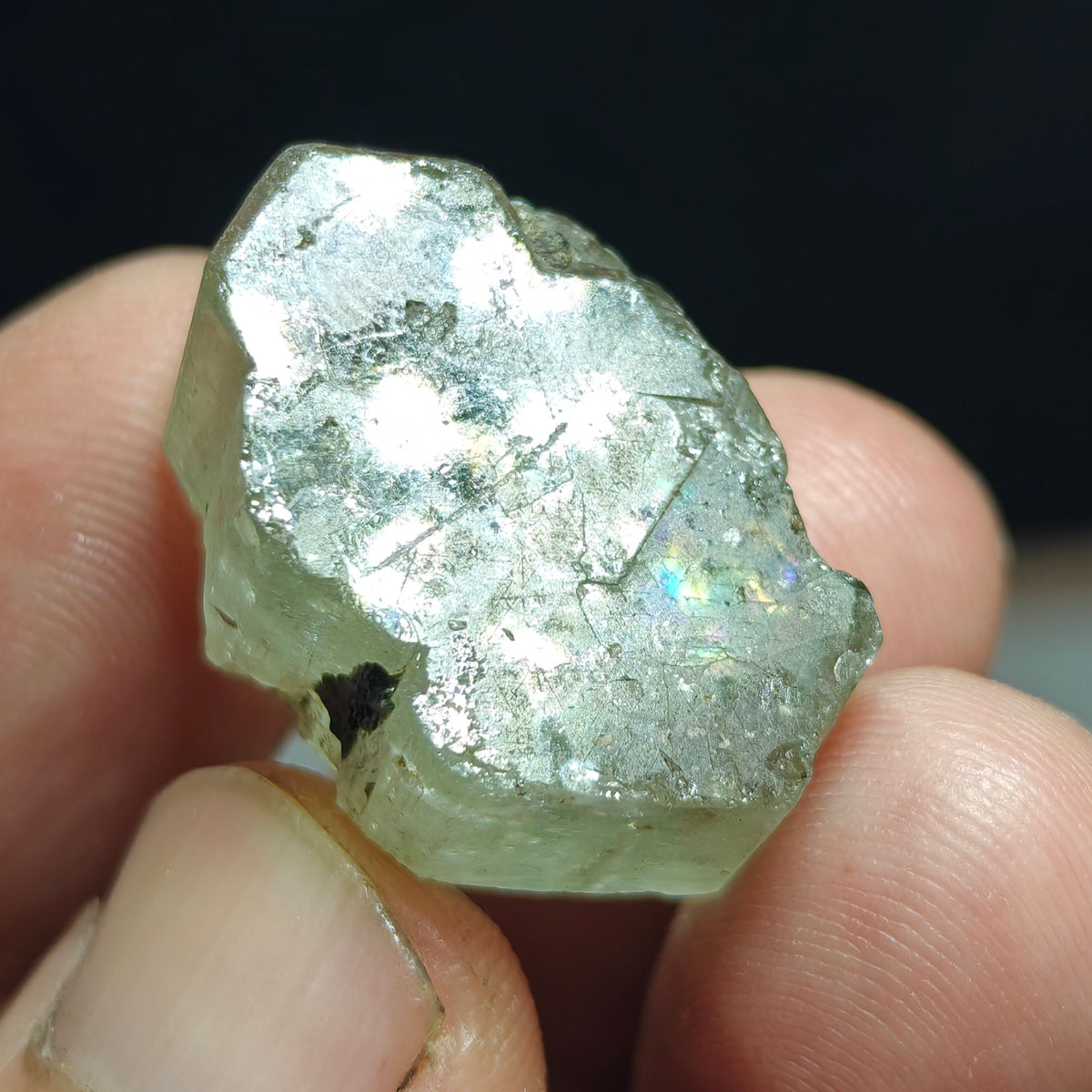 Natural green apatite crystal 16 grams