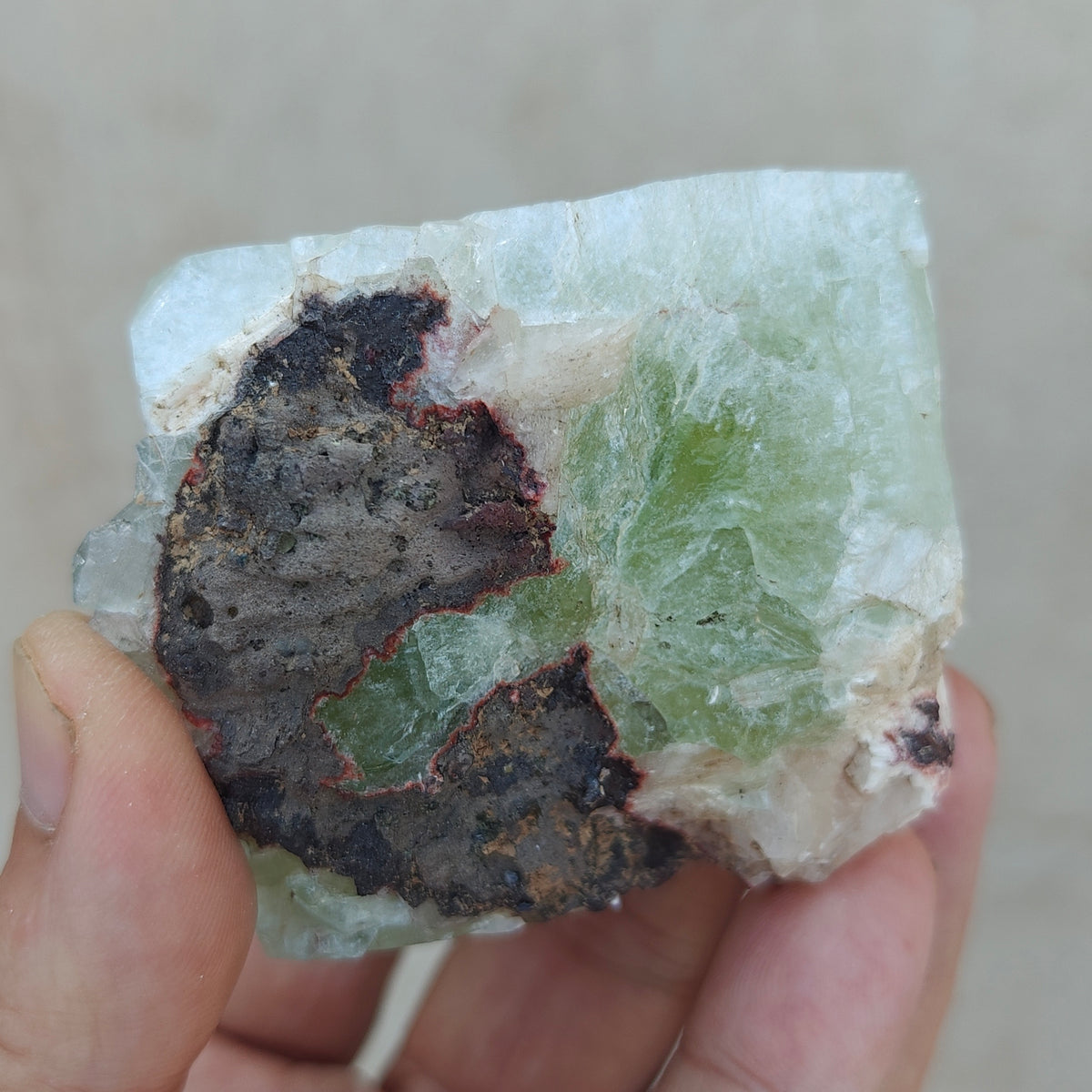Apophyllite with associated stilbite 237 grams