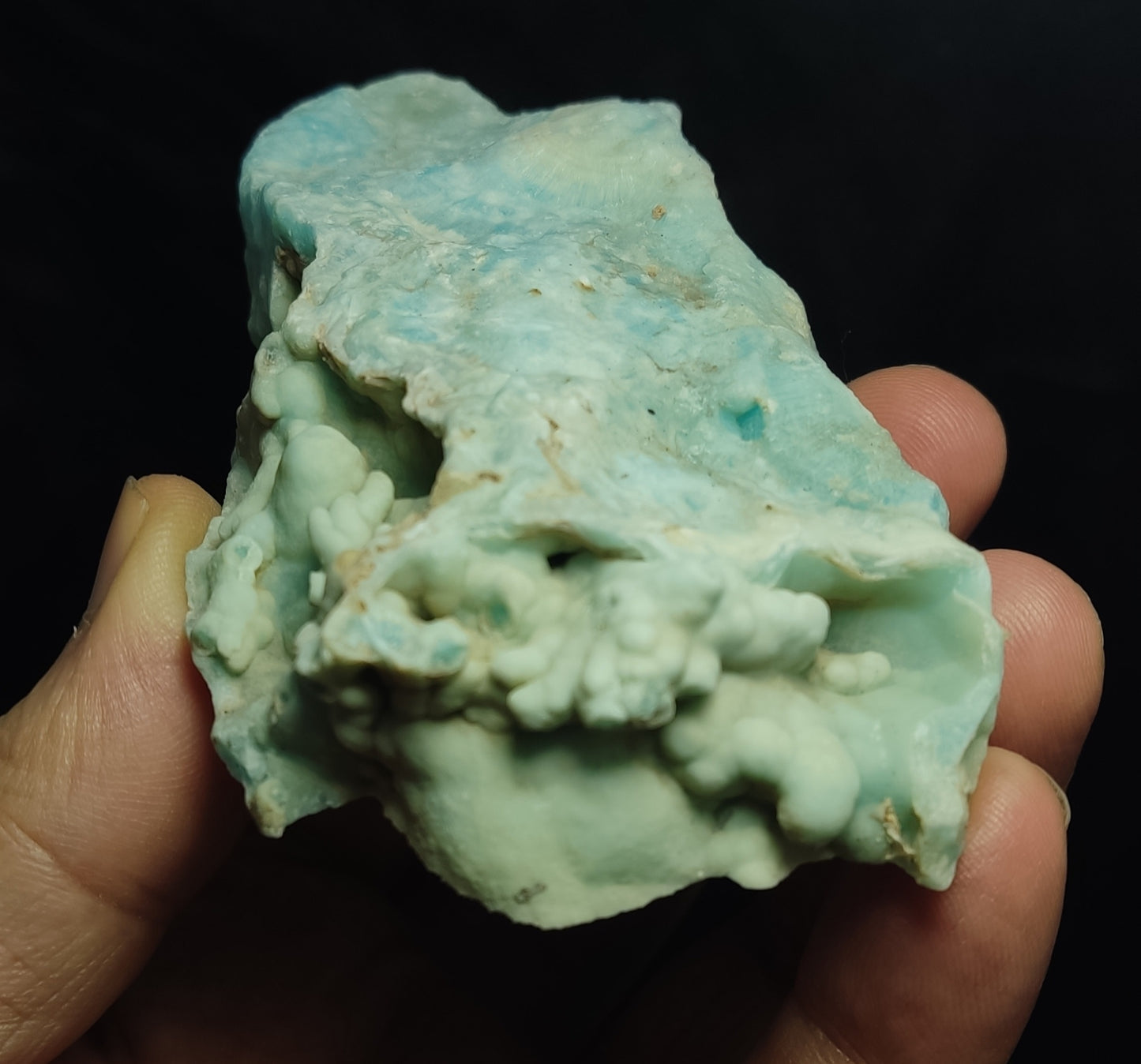 Natural blue aragonite 232 grams